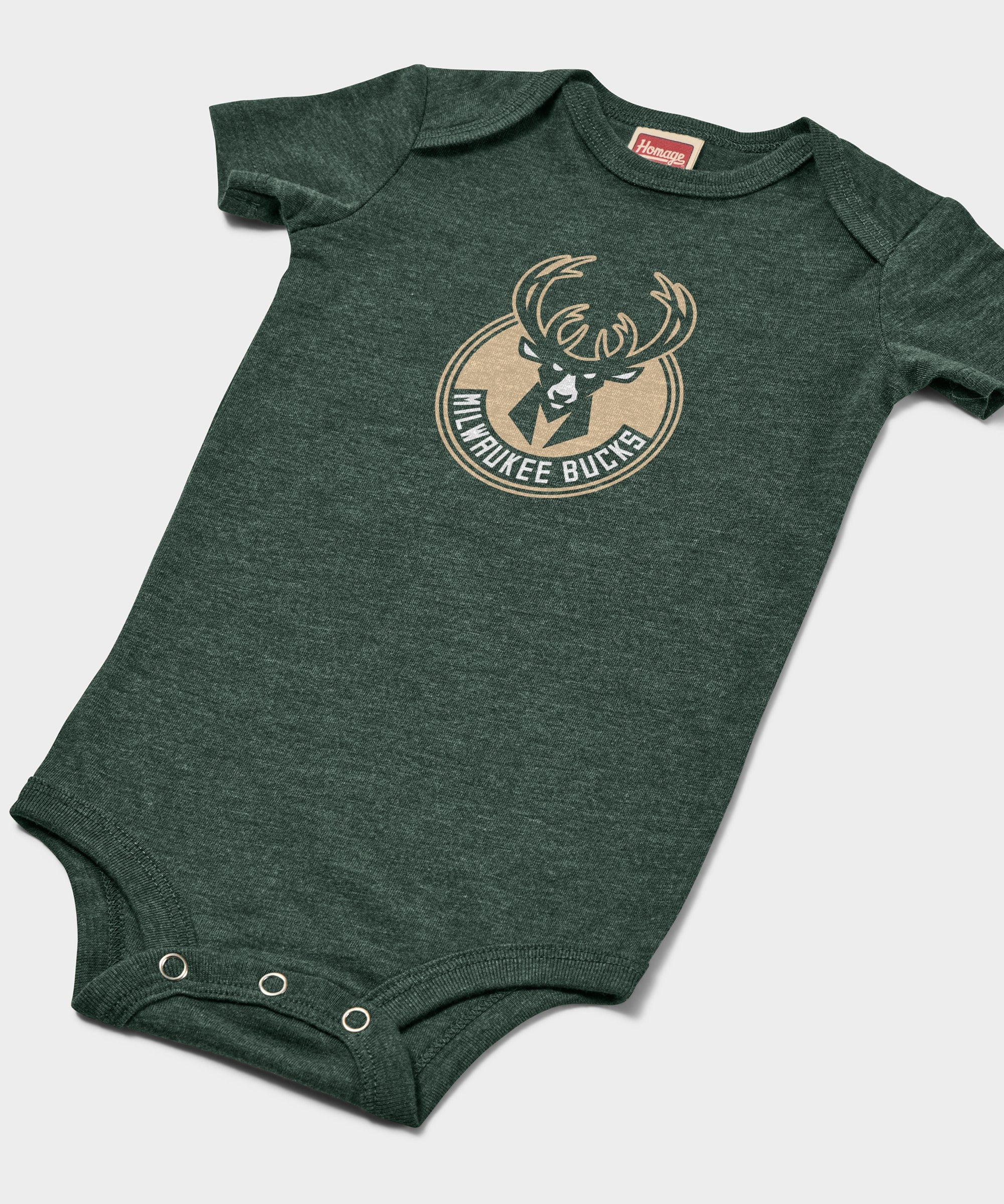 Milwaukee Bucks Logo Baby One Piece - Image 2