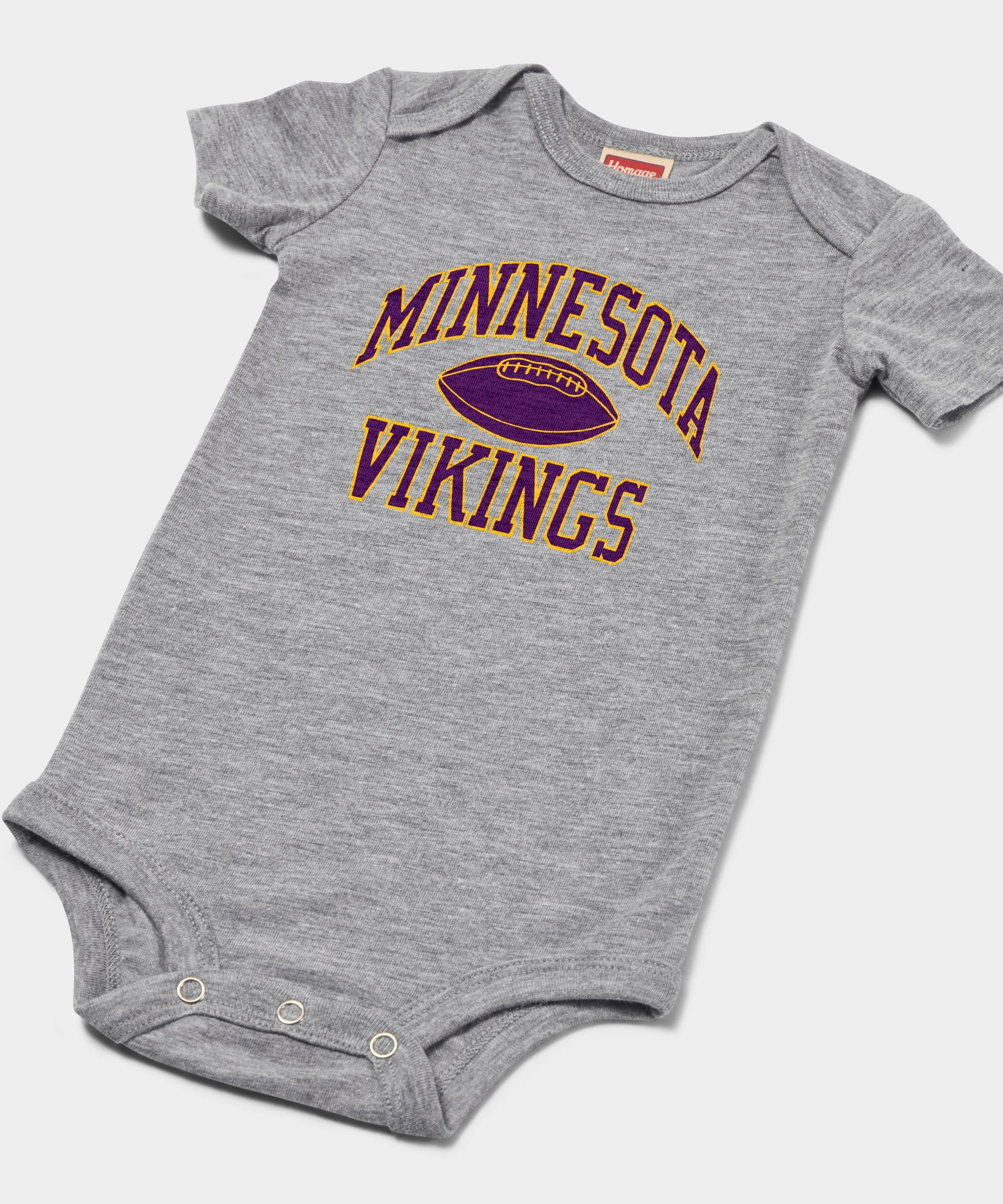 Minnesota Vikings Gridiron Baby One Piece - Image 2