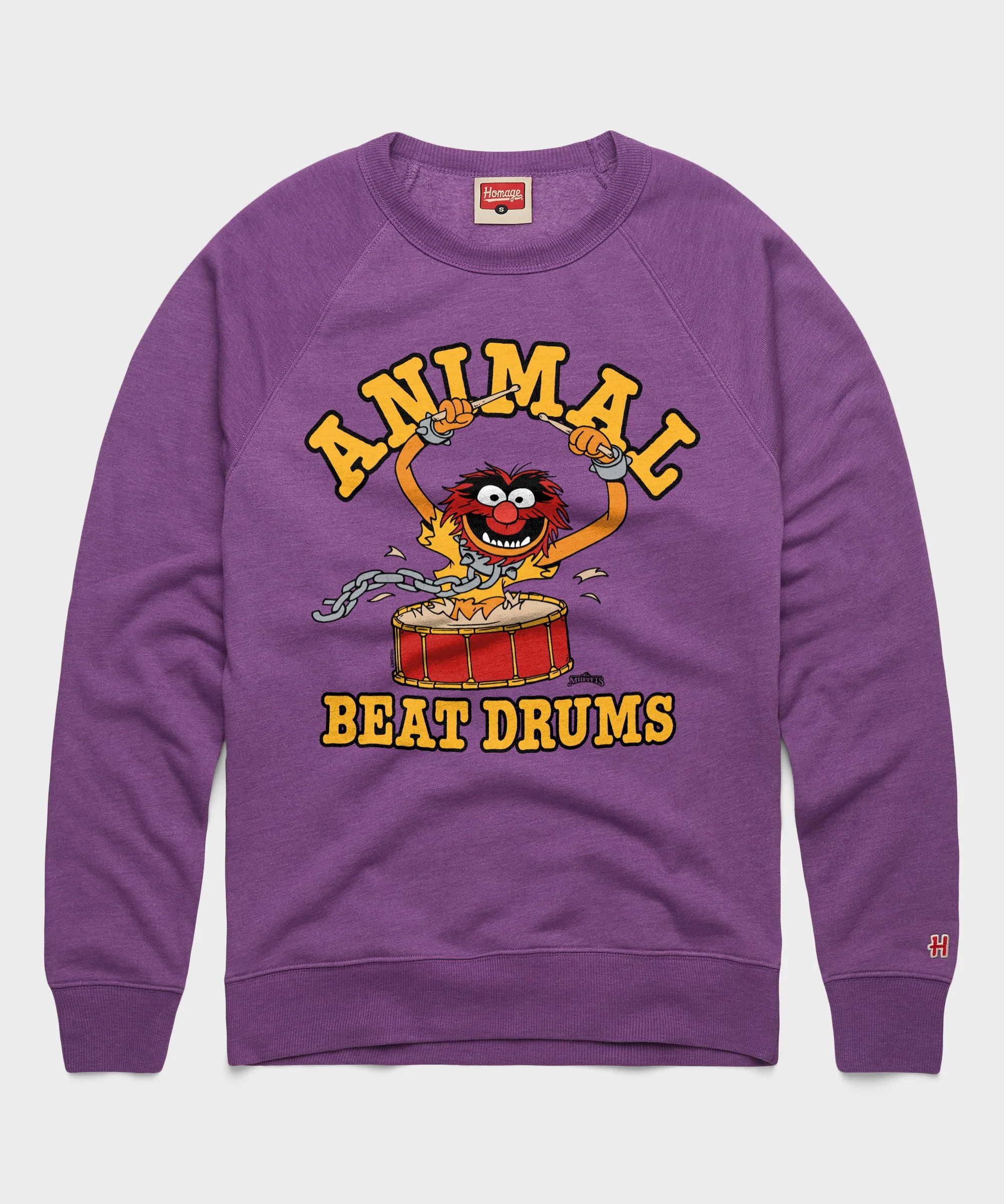 Muppets Animal Beat Drums Crewneck