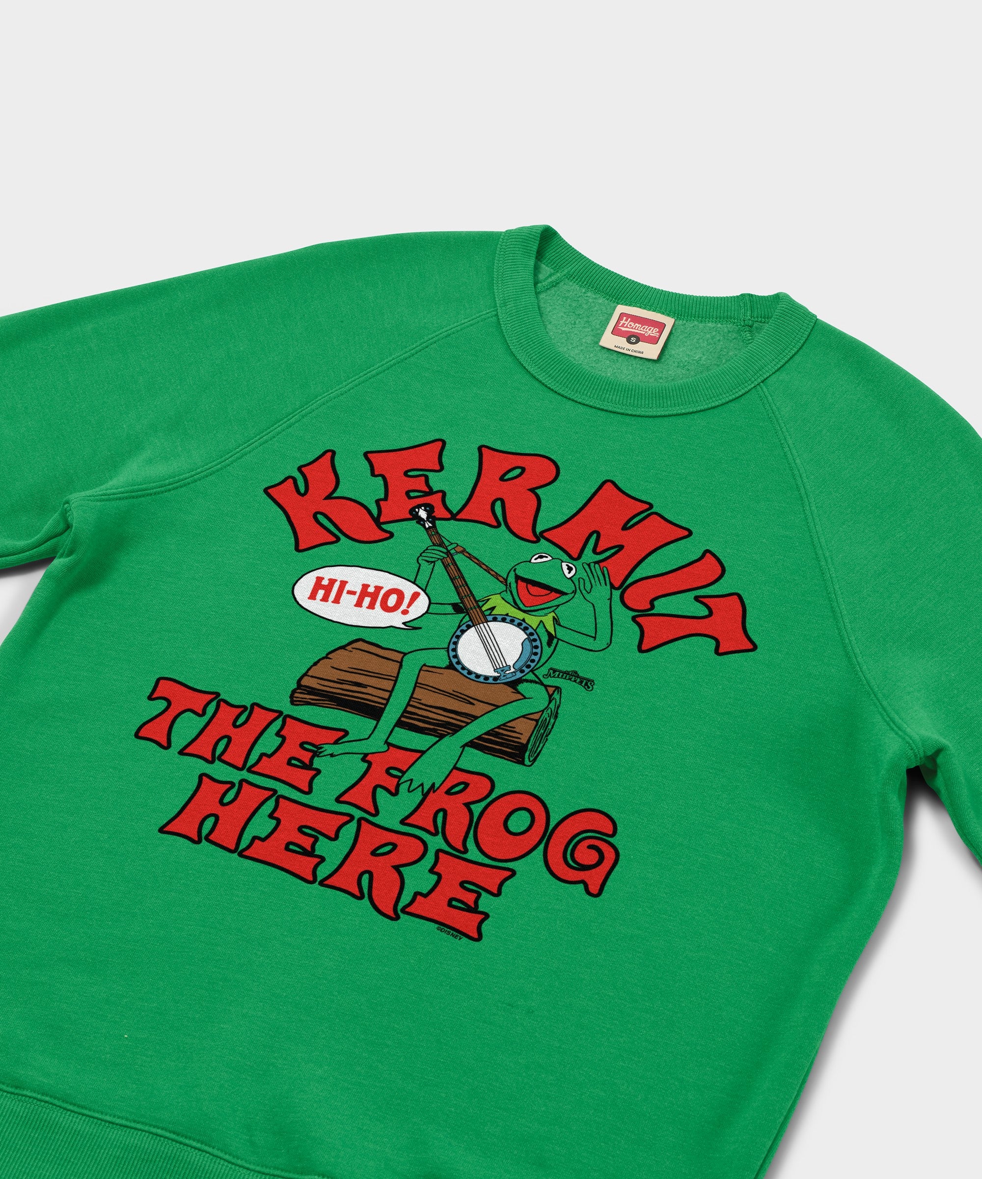 Muppets Kermit The Frog Here Crewneck - Image 2