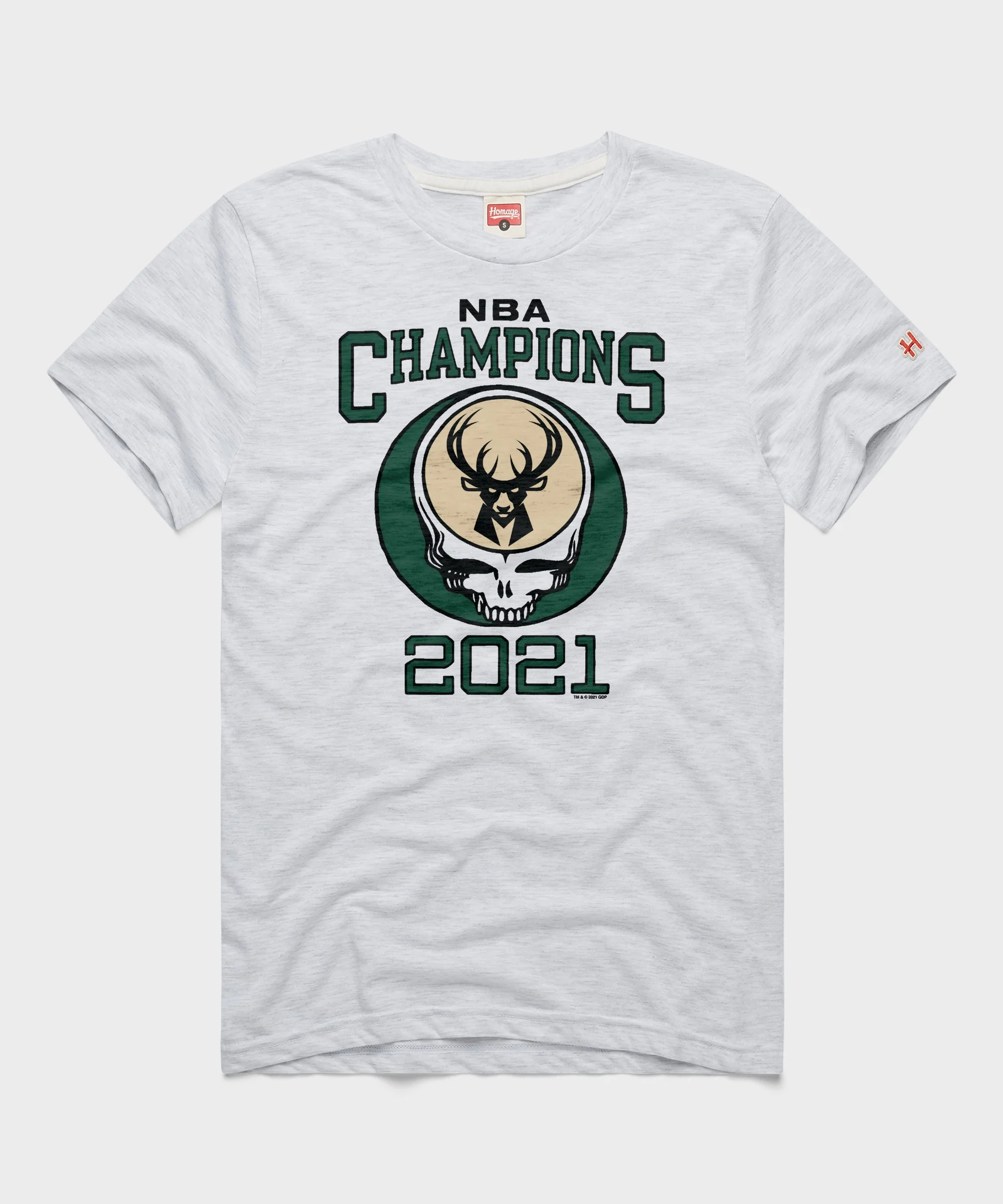 NBA x Grateful Dead 2021 Champs Bucks