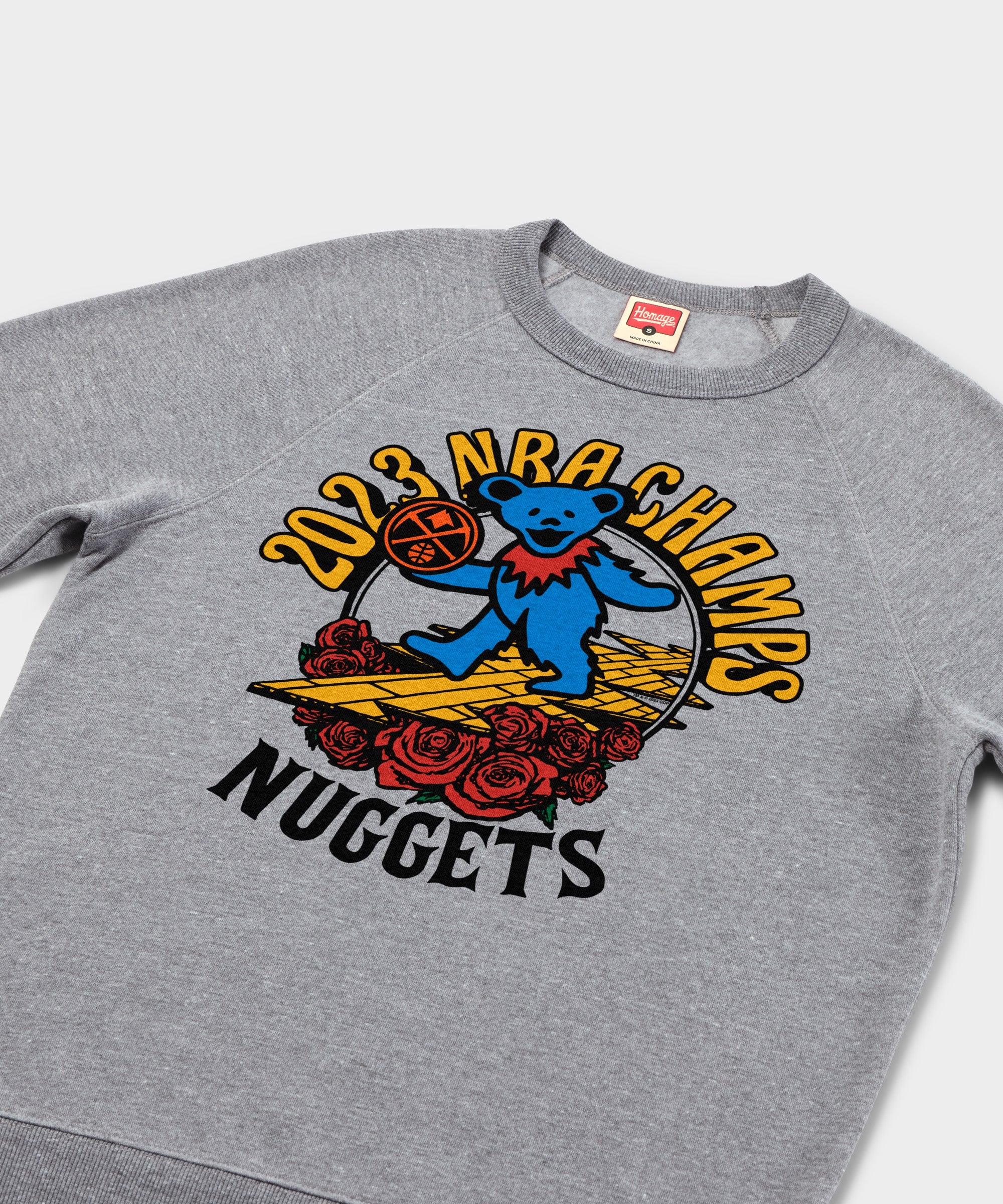 NBA x Grateful Dead 2023 Champs Nuggets Crewneck - Image 2
