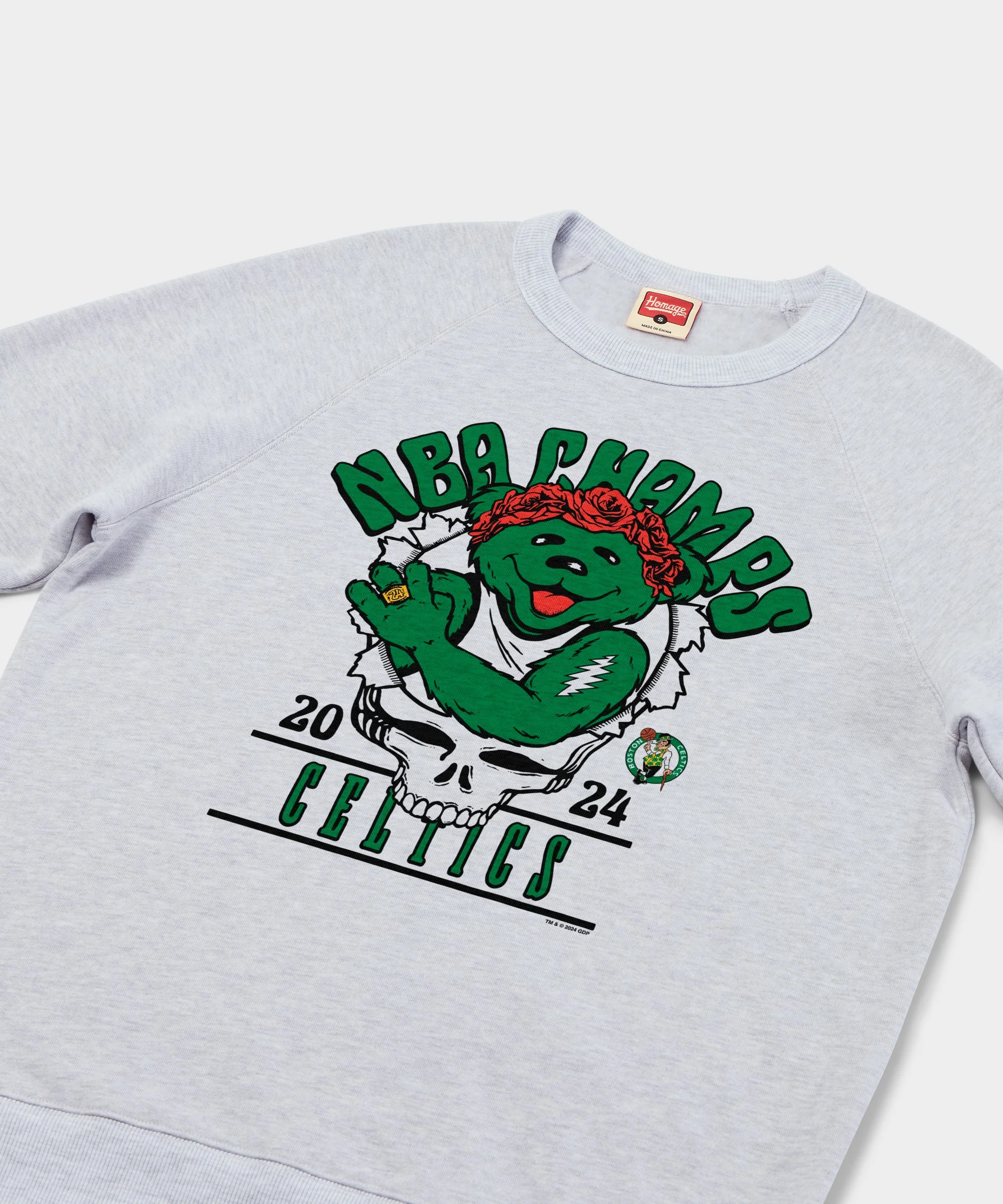 NBA x Grateful Dead 2024 Champs Celtics Crewneck - Image 2