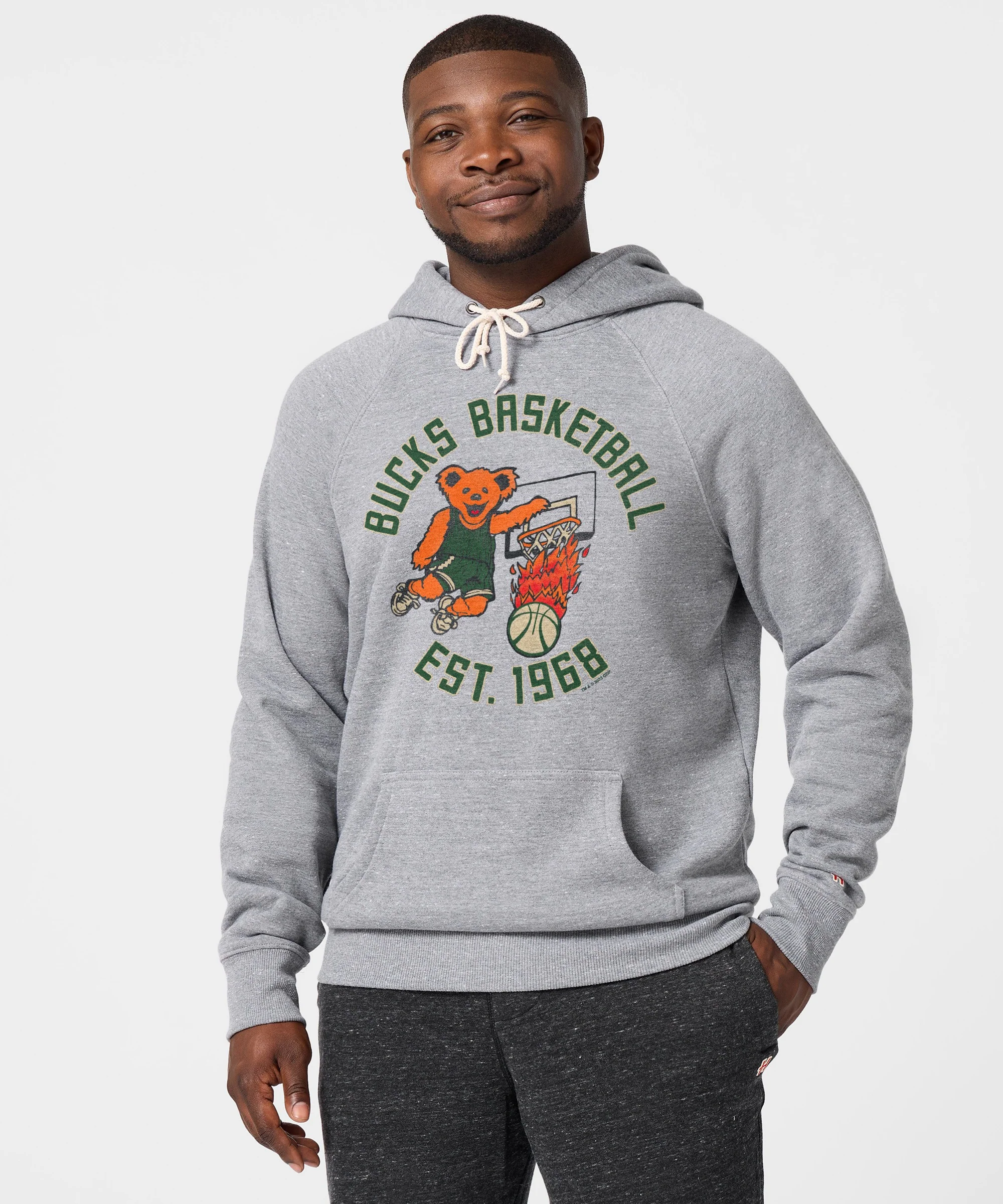 NBA x Grateful Dead x Bucks Hoodie - Image 3
