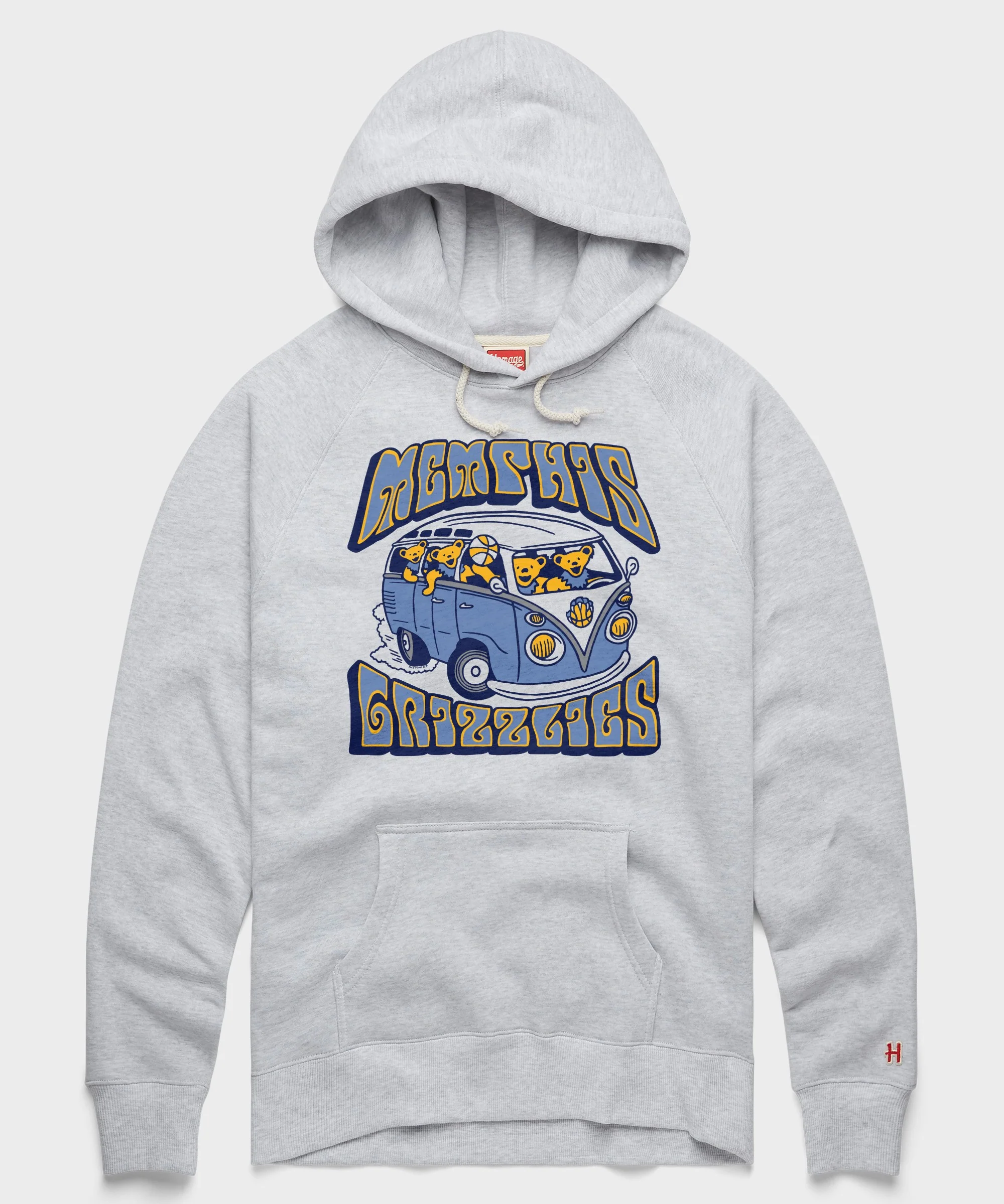 NBA x Grateful Dead x Grizzlies Bears And Bus Hoodie