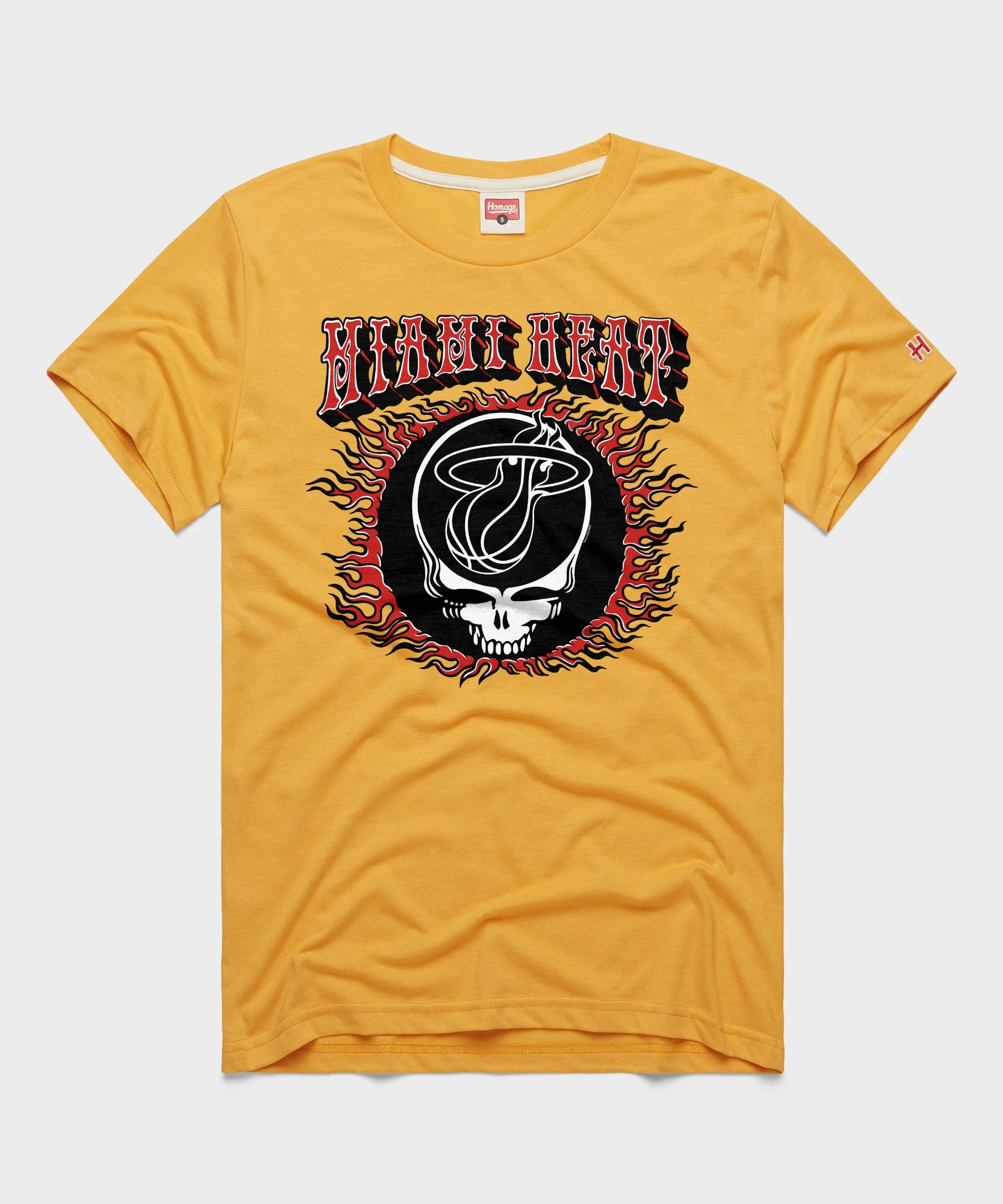 NBA x Grateful Dead x Heat Flaming Skull