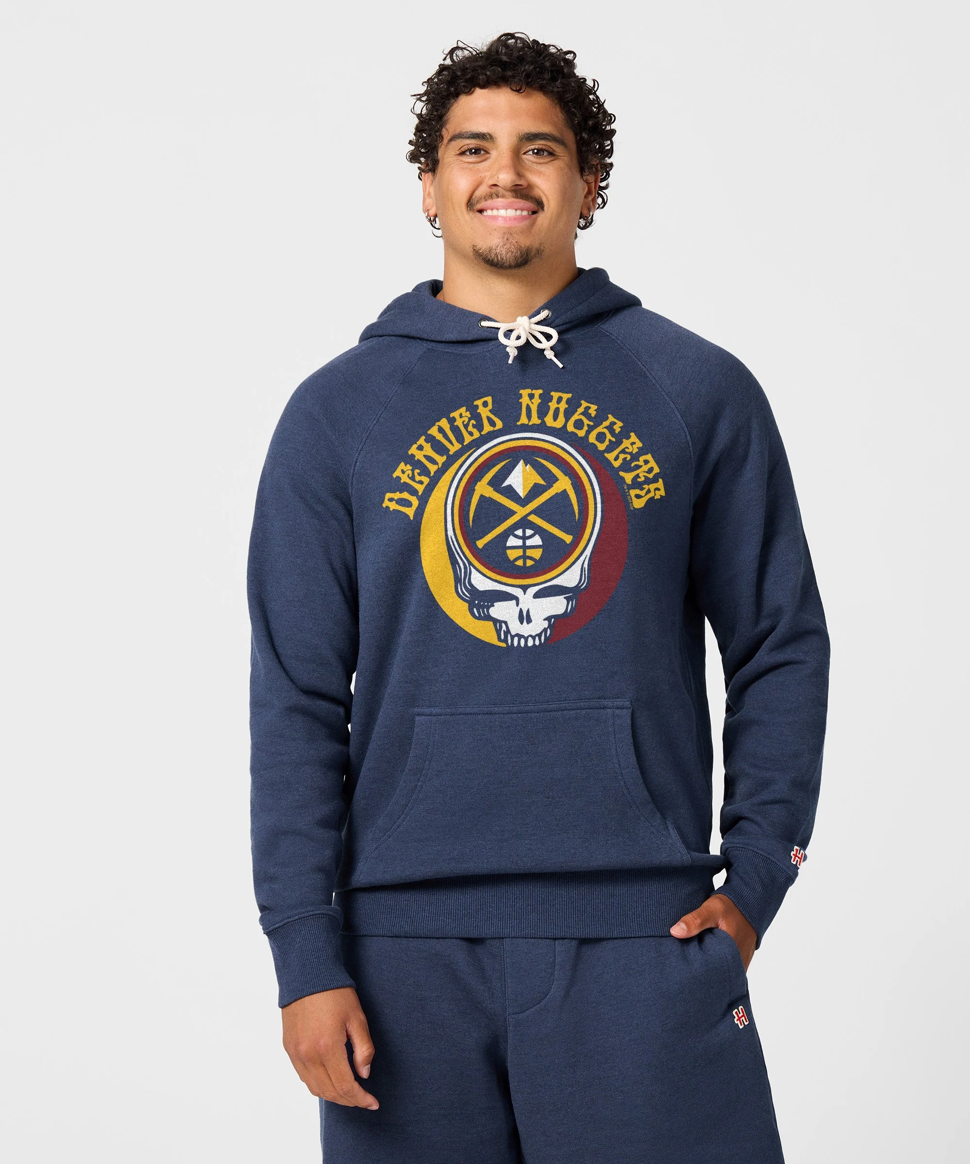 NBA x Grateful Dead x Nuggets Skull Hoodie - Image 3