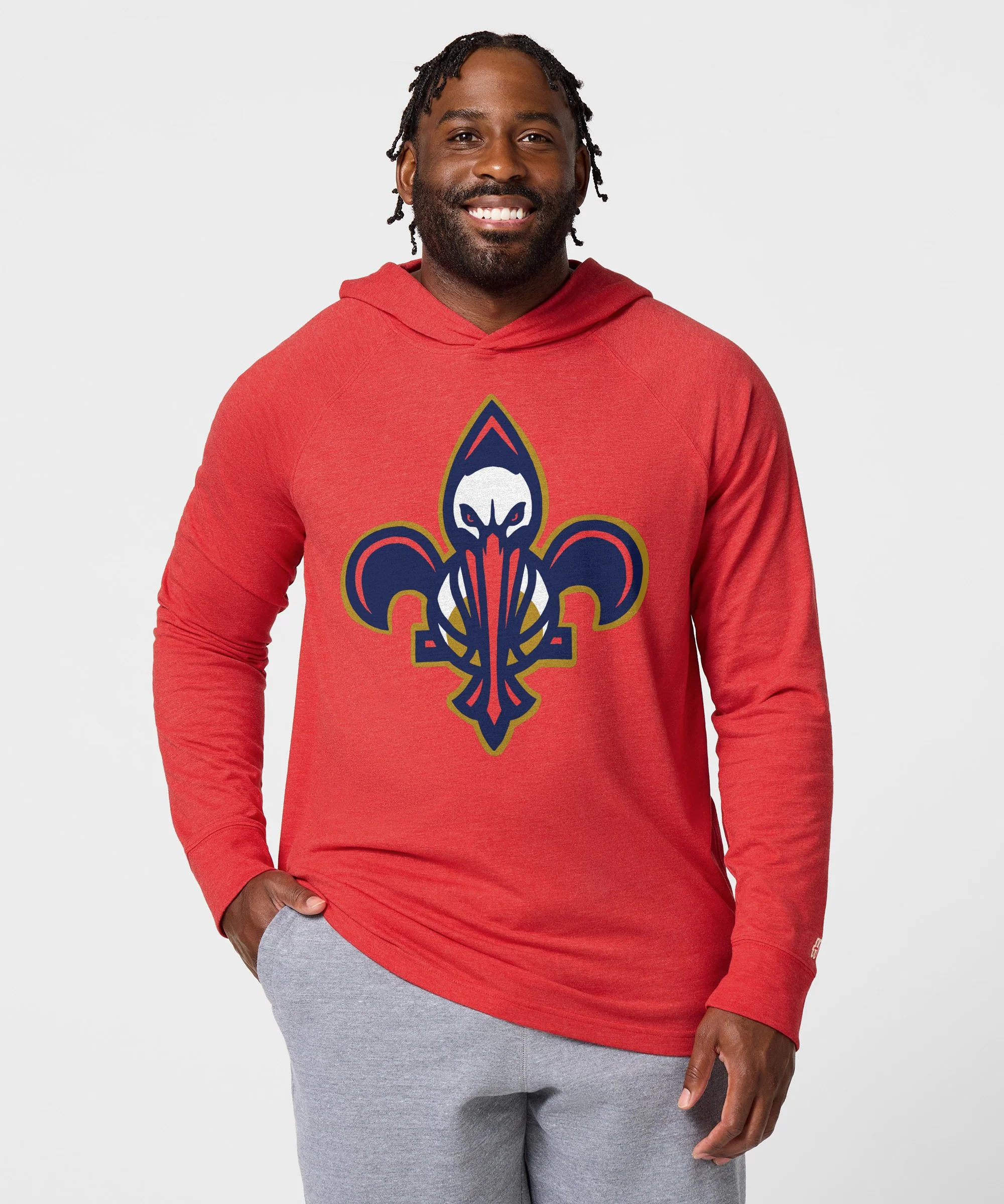 New Orleans Pelicans Logo Lightweight Hoodie - Image 3