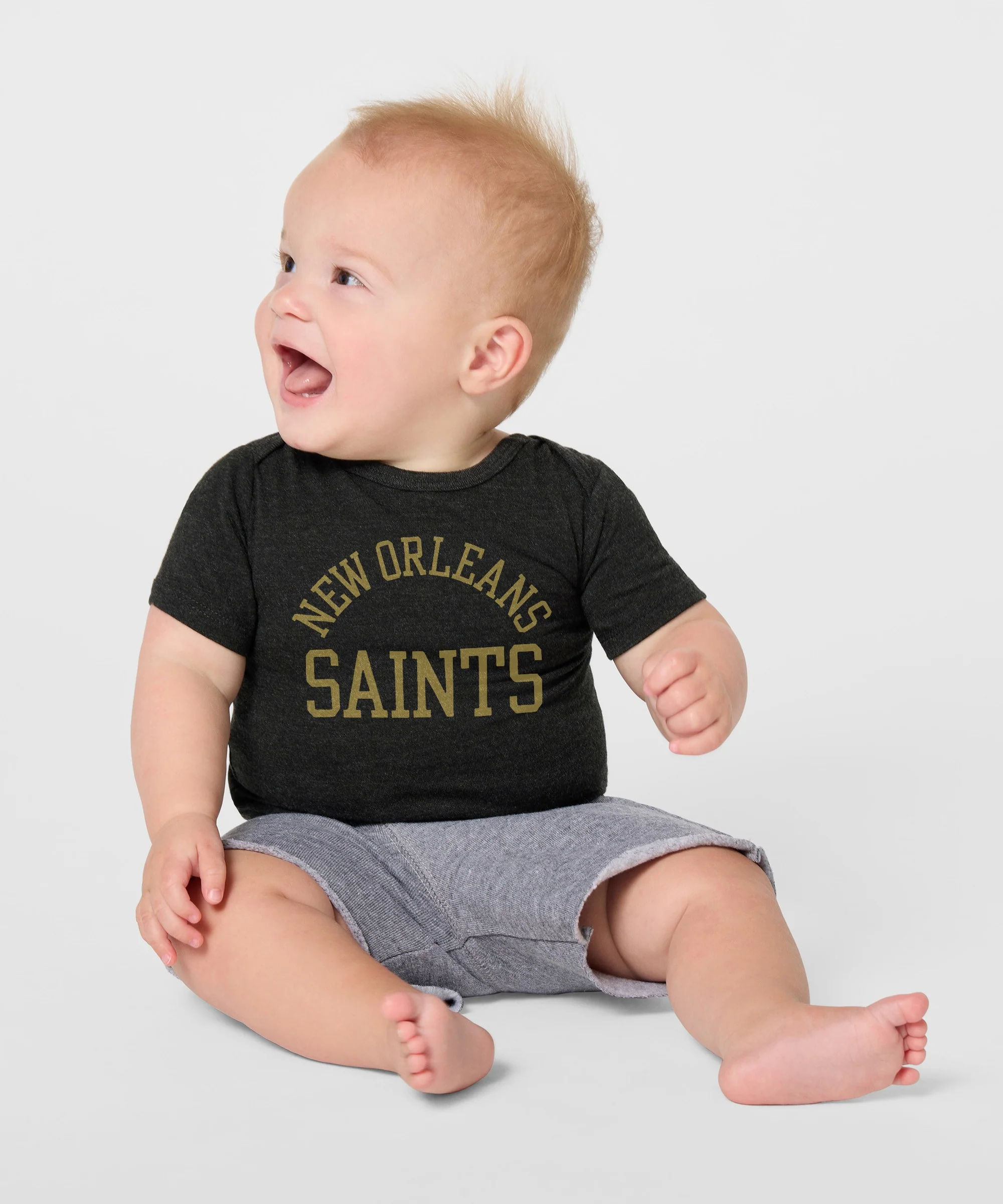 New Orleans Saints Classic Baby One Piece - Image 3