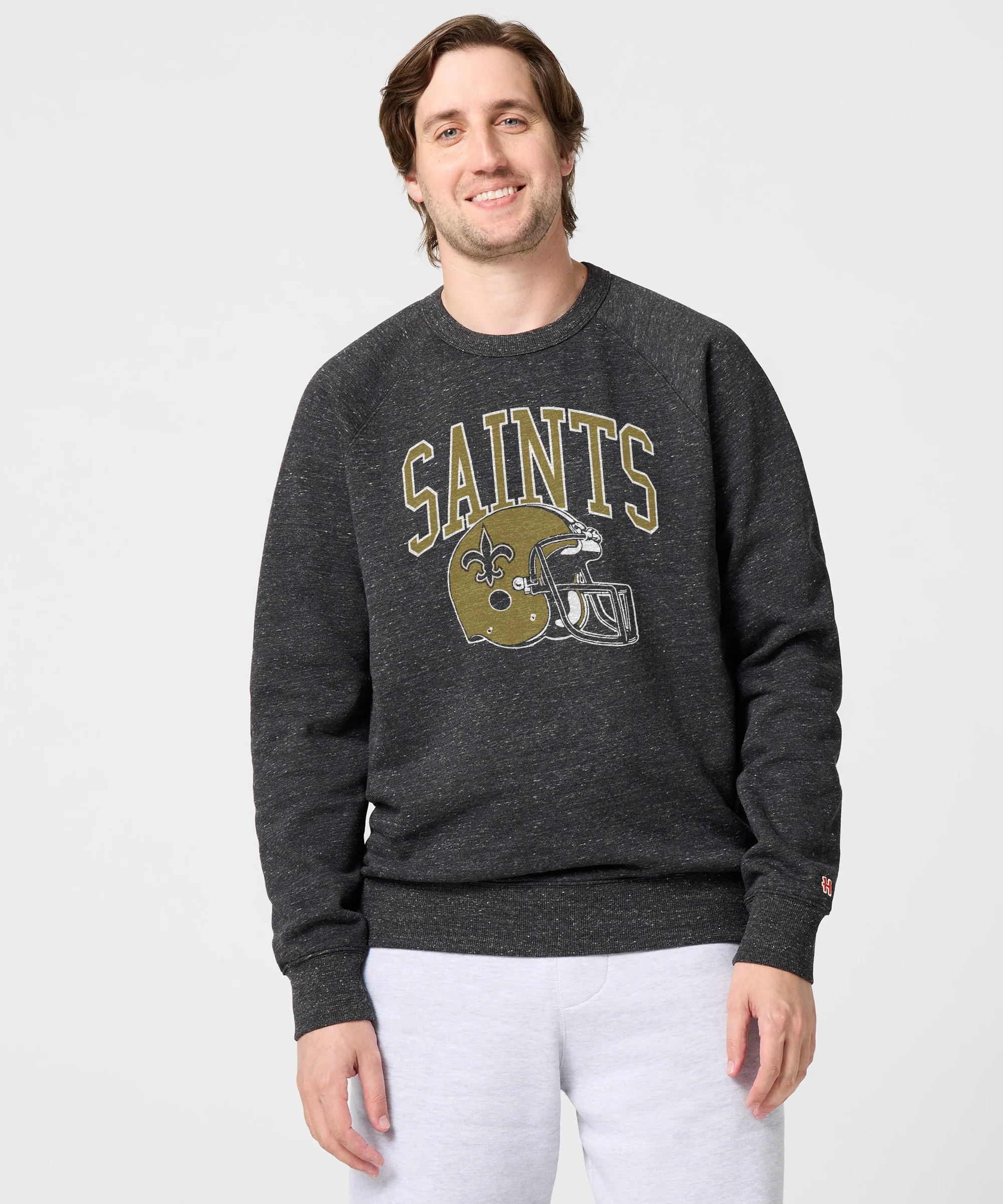New Orleans Saints Helmet Crewneck - Image 3