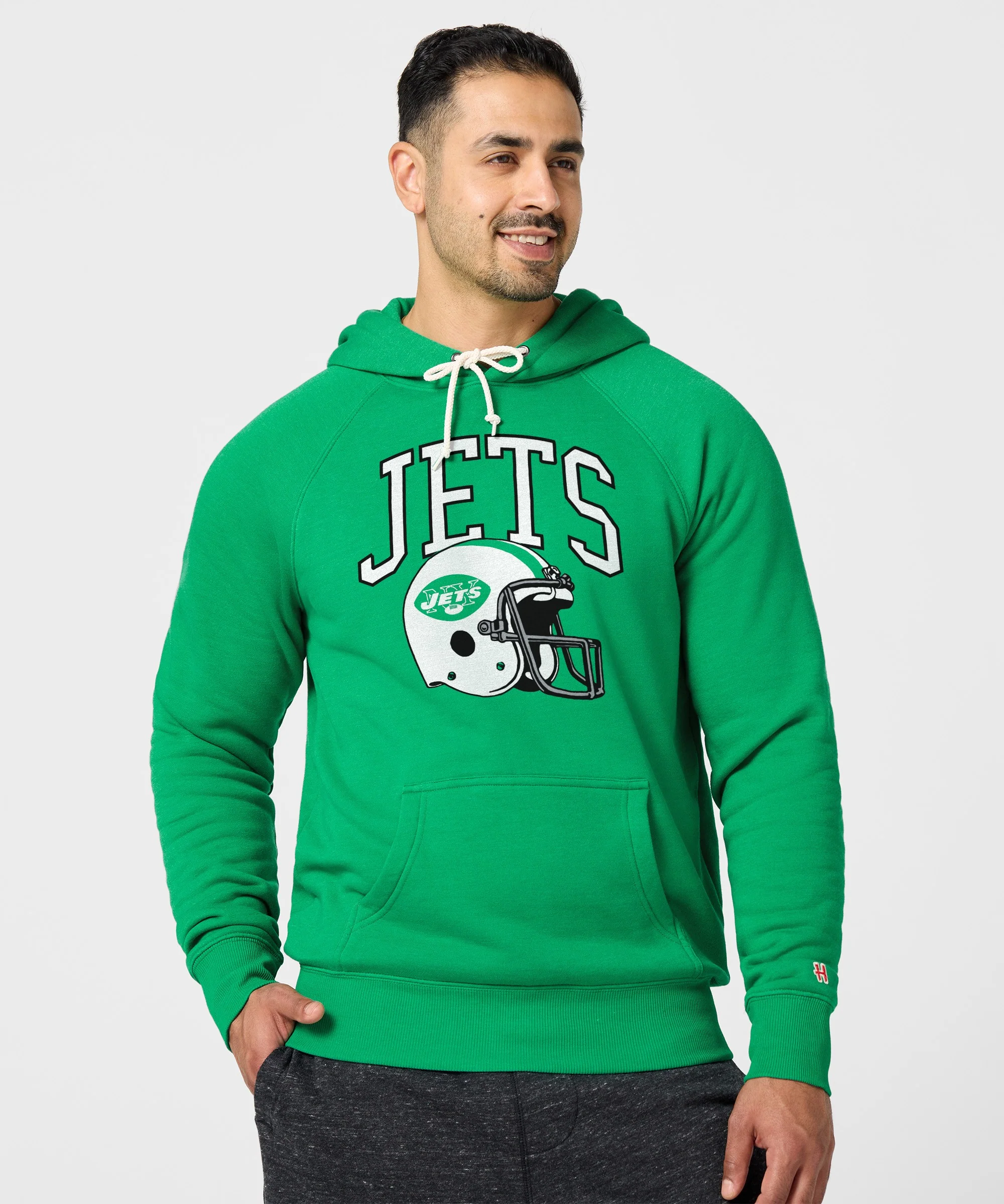 New York Jets Helmet Retro Hoodie - Image 3