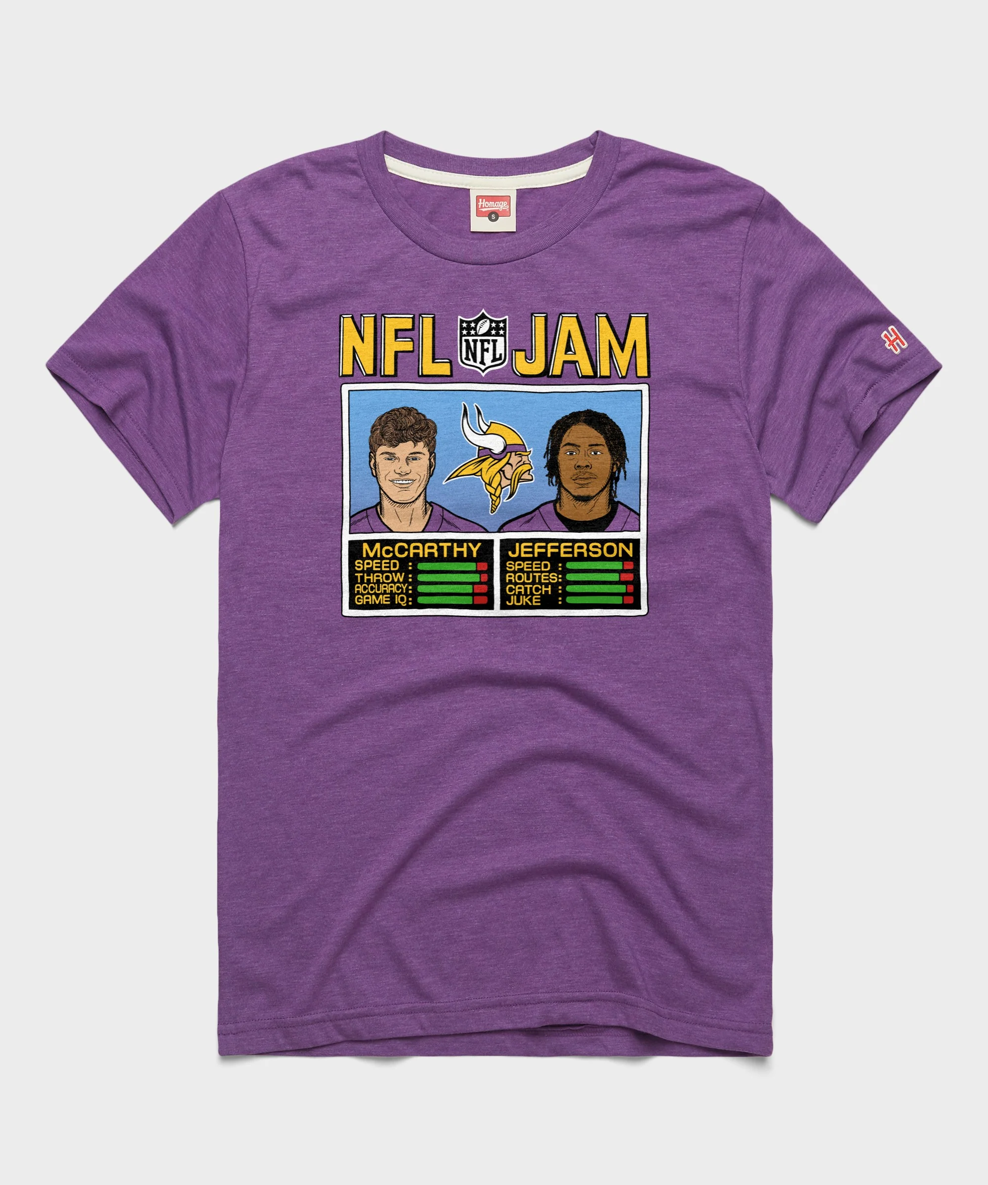 NFL Jam Vikings McCarthy and Jefferson