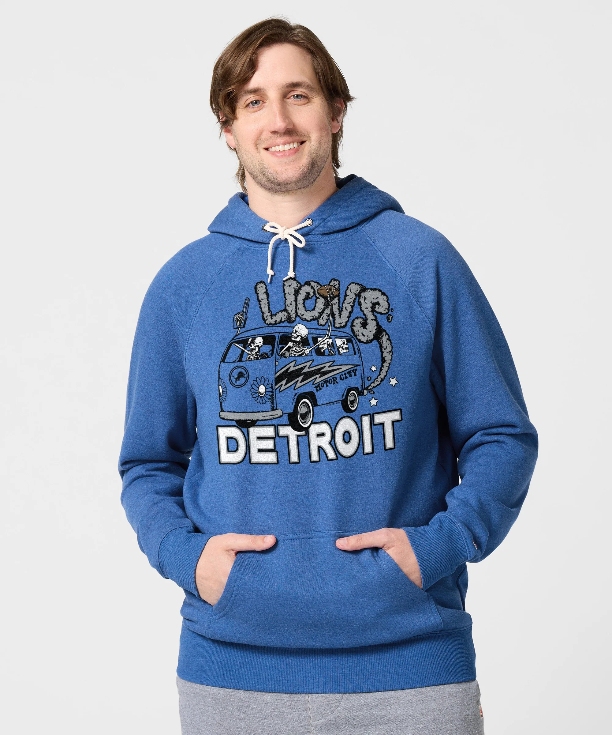 NFL x Grateful Dead x Lions Hoodie - Image 3