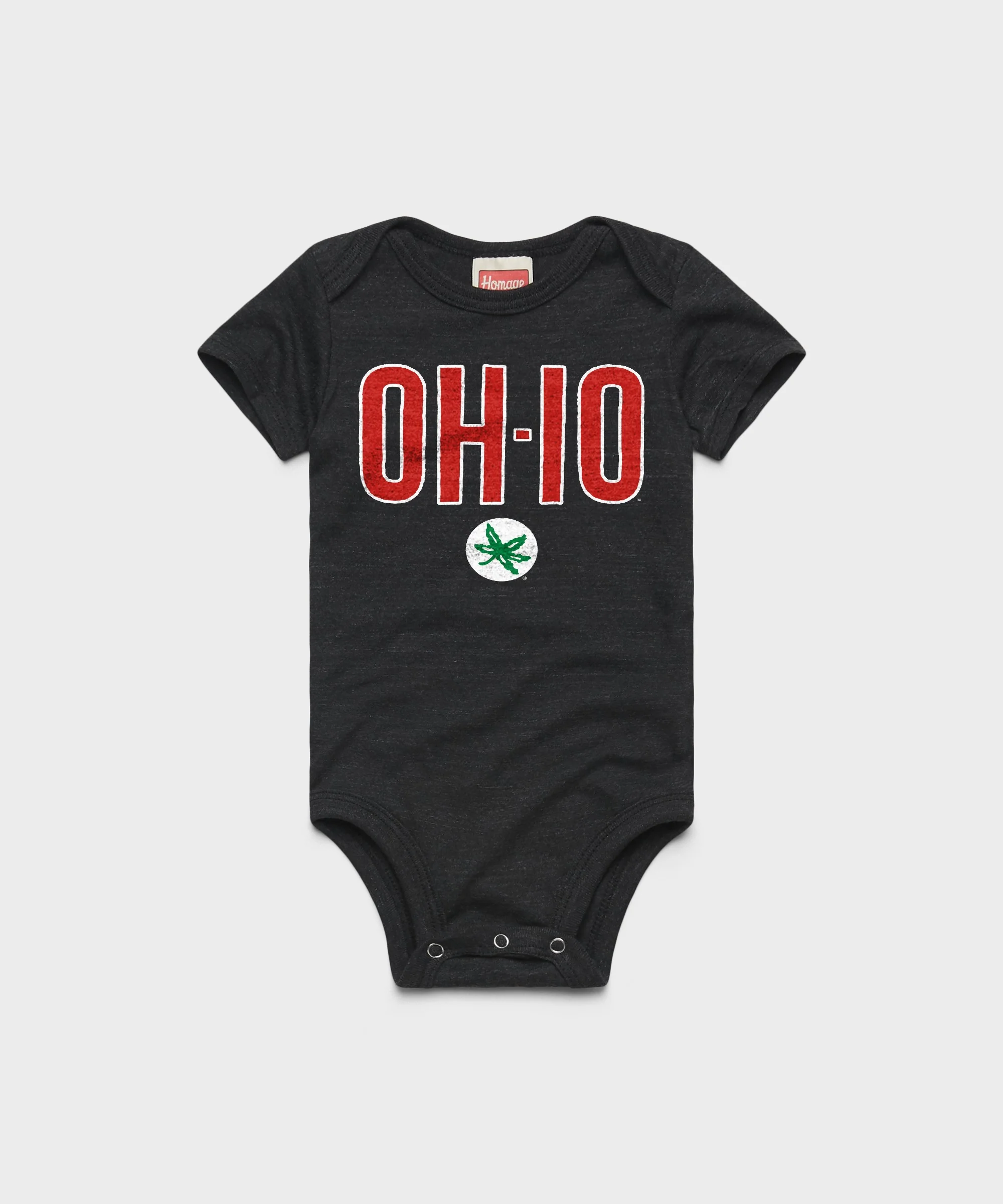 OH-IO Buckeye Leaf Baby One Piece