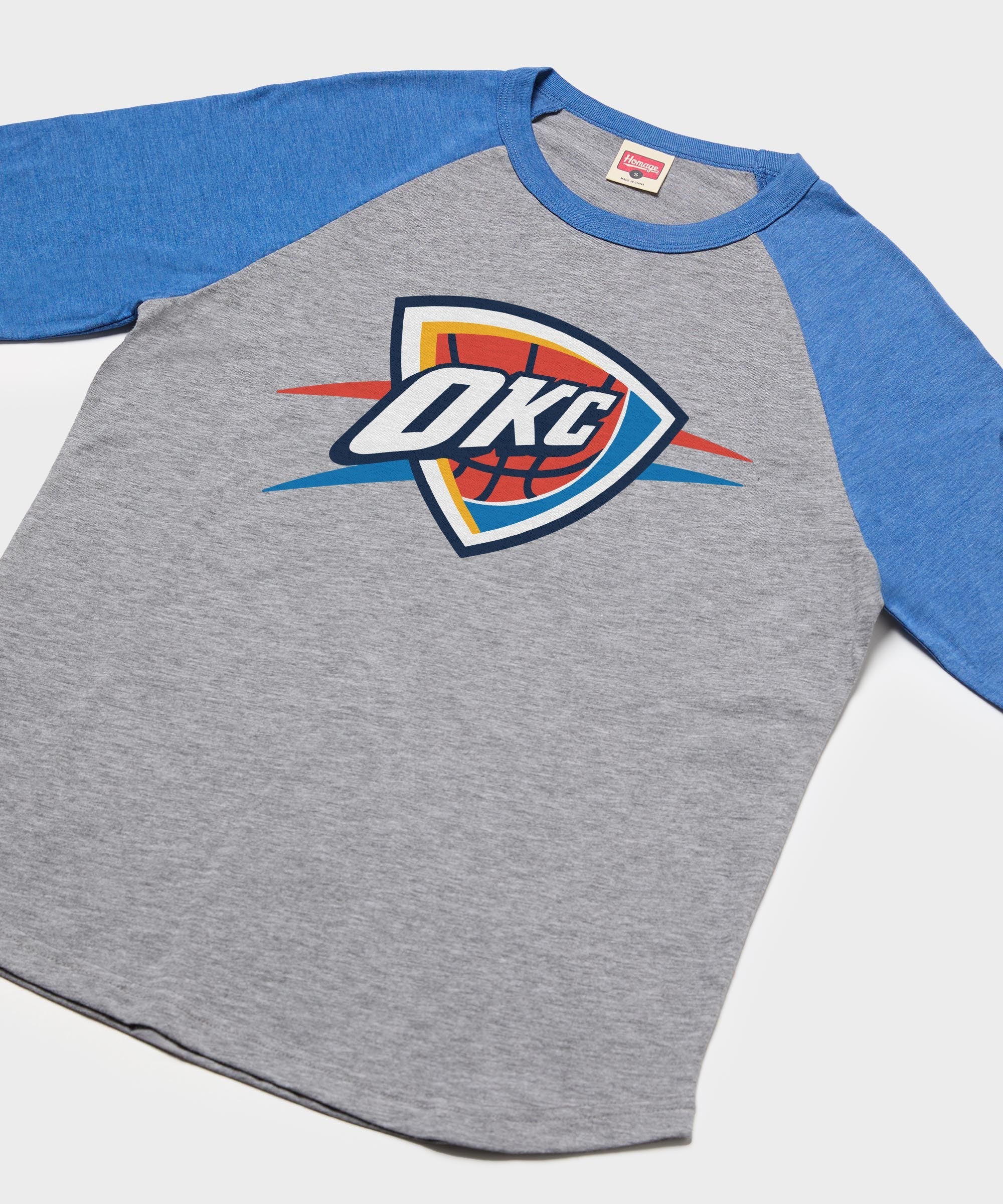 OKC Thunder Logo Raglan - Image 2