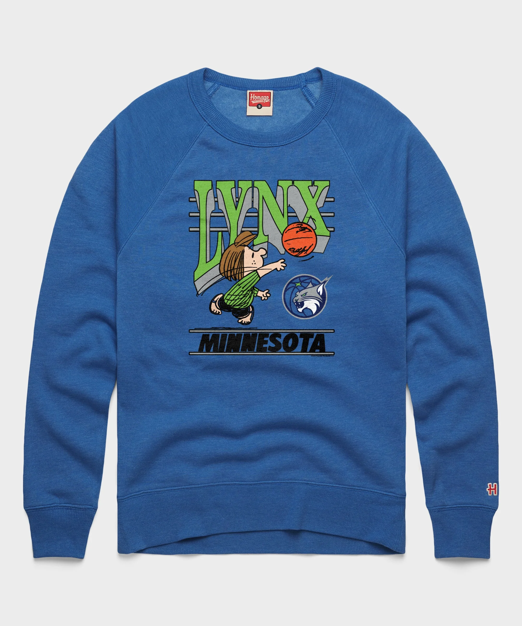 Peanuts Peppermint Patty x Minnesota Lynx Crewneck