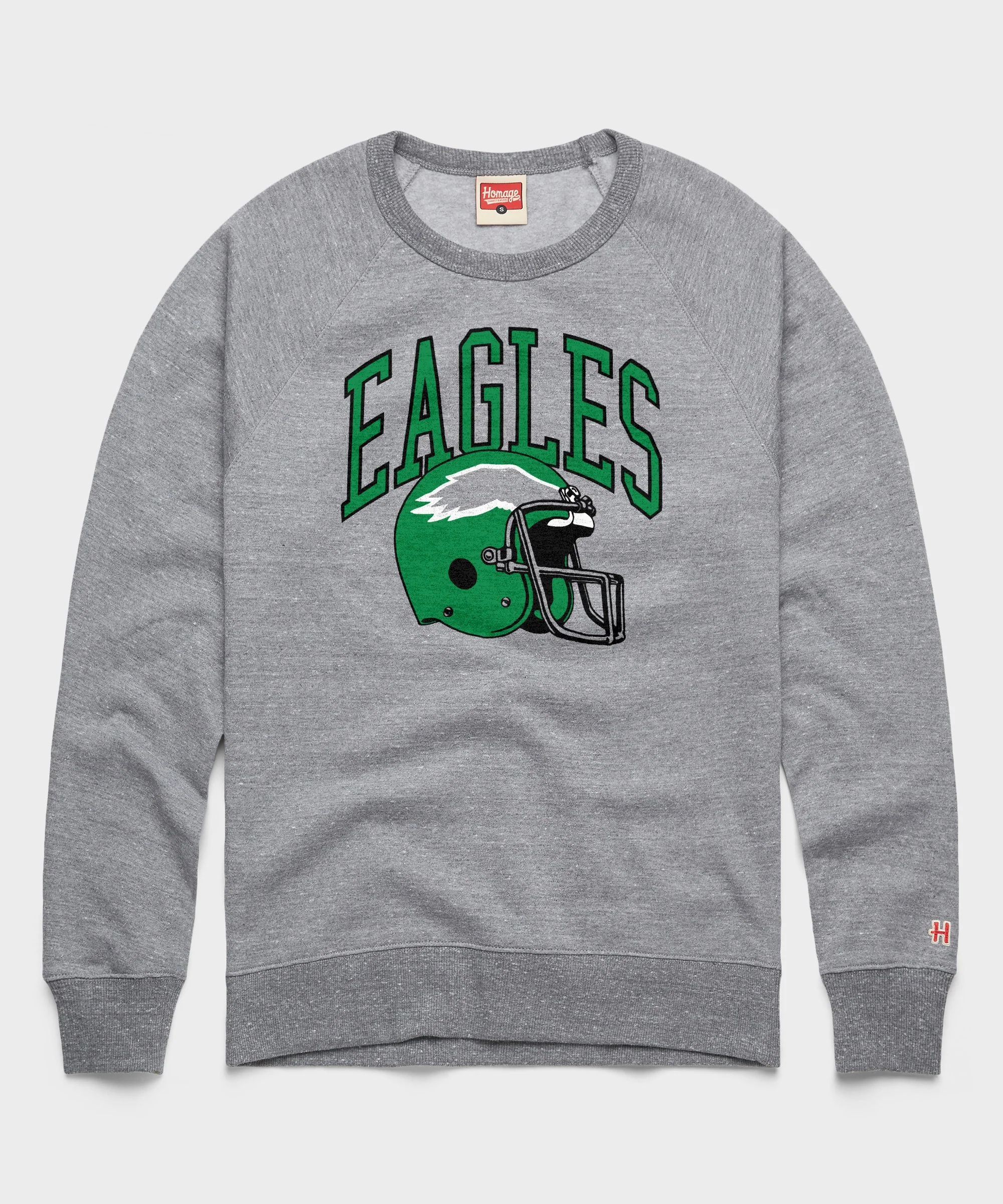Philadelphia Eagles Helmet Retro Crewneck - Image 3