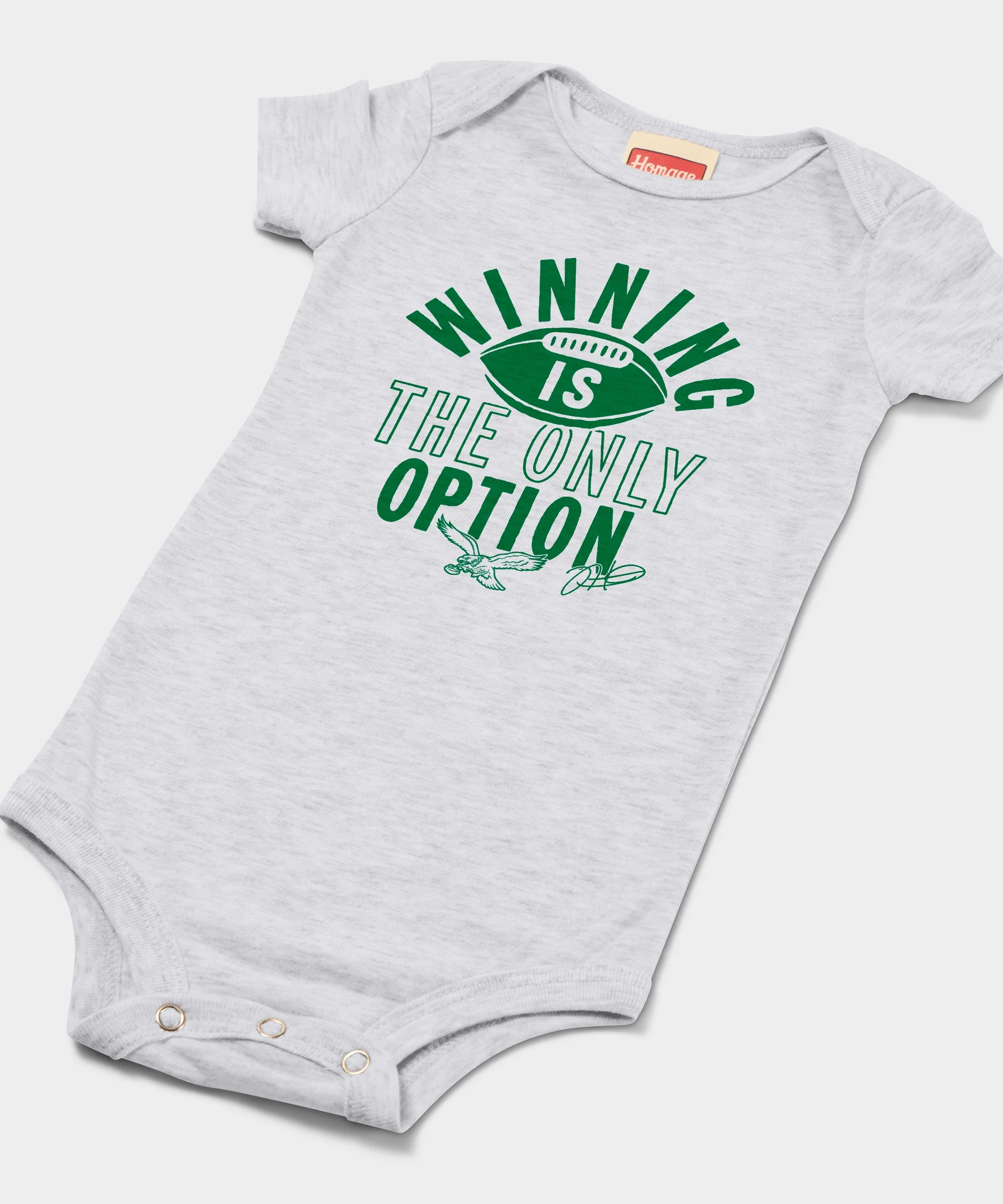 Philadelphia Eagles Jalen Hurts Winning Is The Only Option Baby One Piece - Image 2