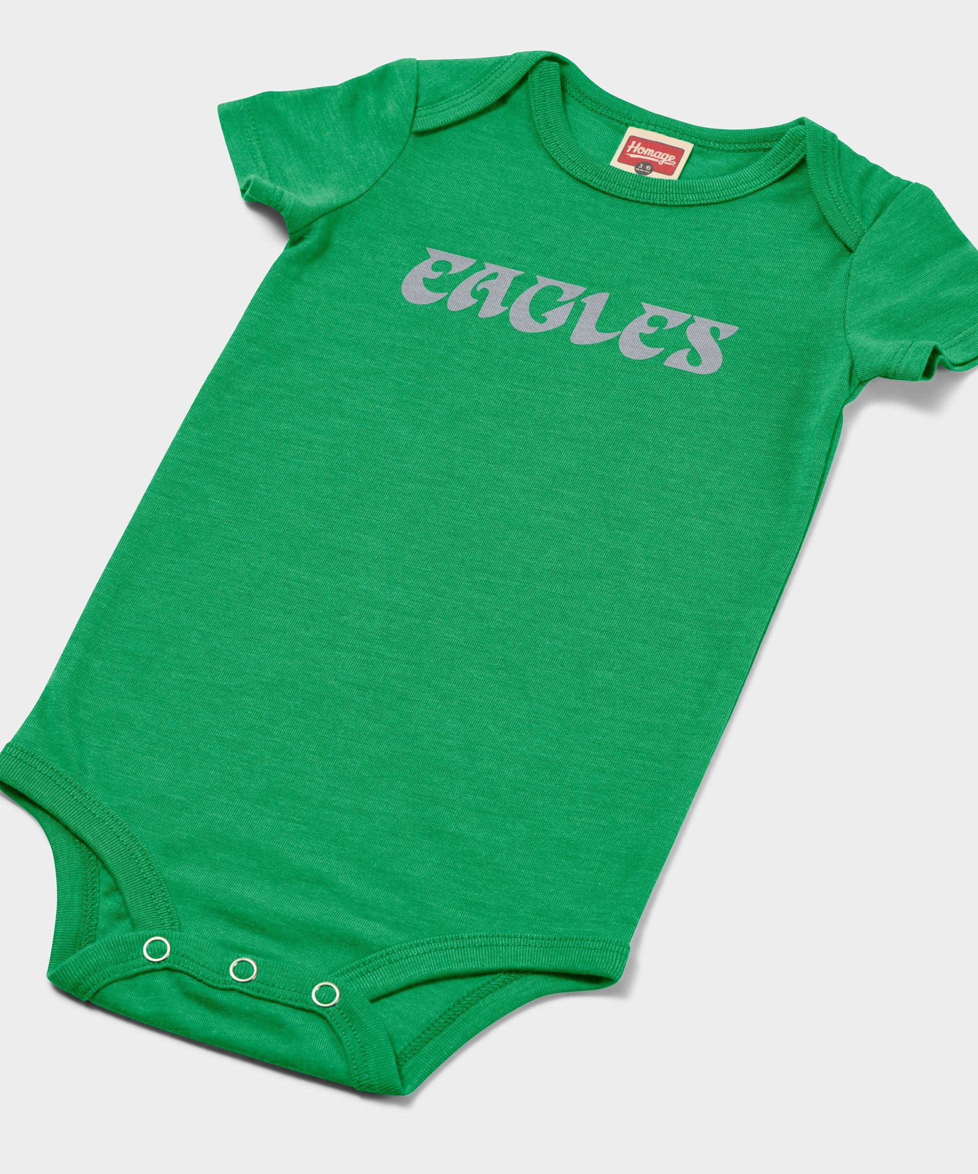 Philadelphia Eagles Wordmark '73 Baby One Piece - Image 2