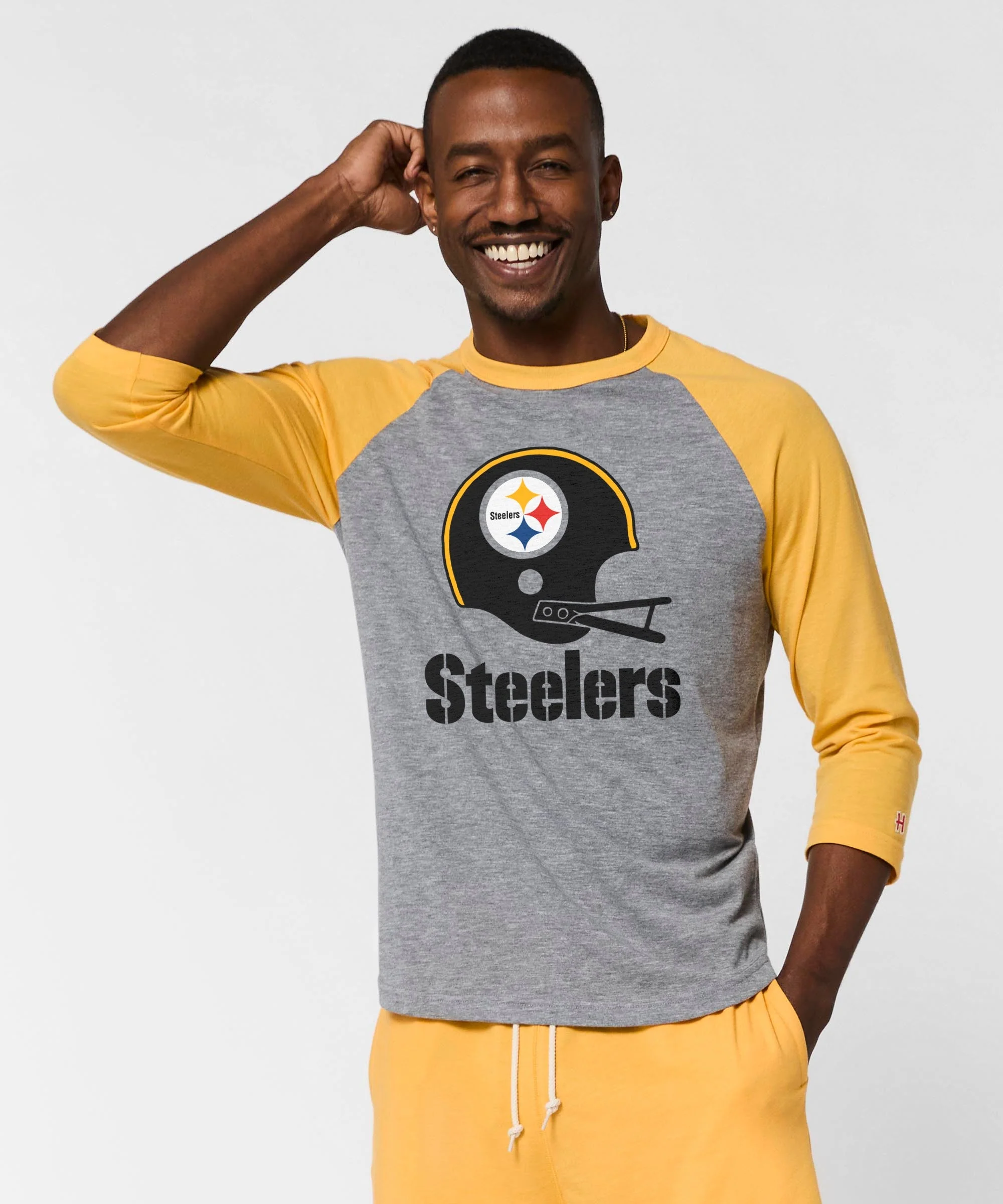 Pittsburgh Steelers Big Helmet Raglan - Image 3