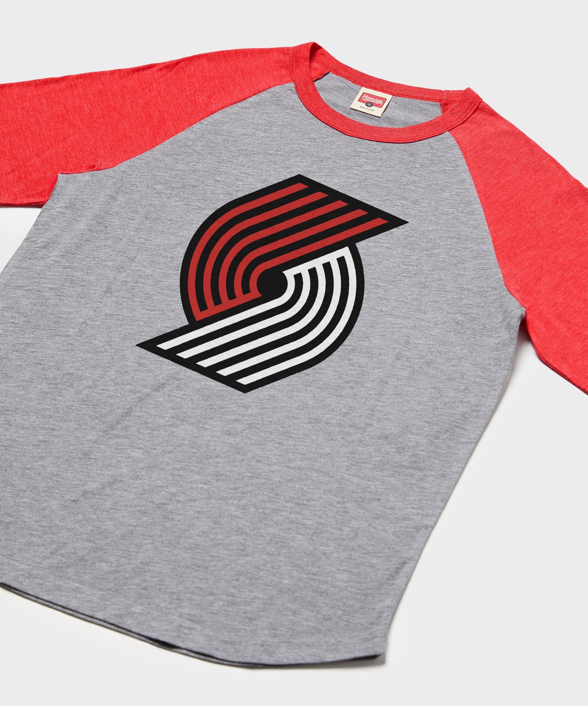 Portland Trail Blazers Logo Raglan - Image 2