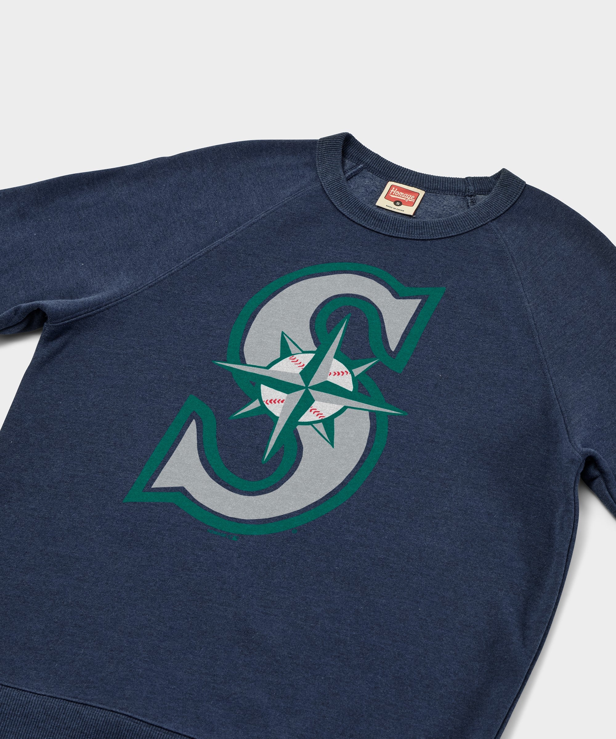 Seattle Mariners Cap Logo '93 Crewneck - Image 2