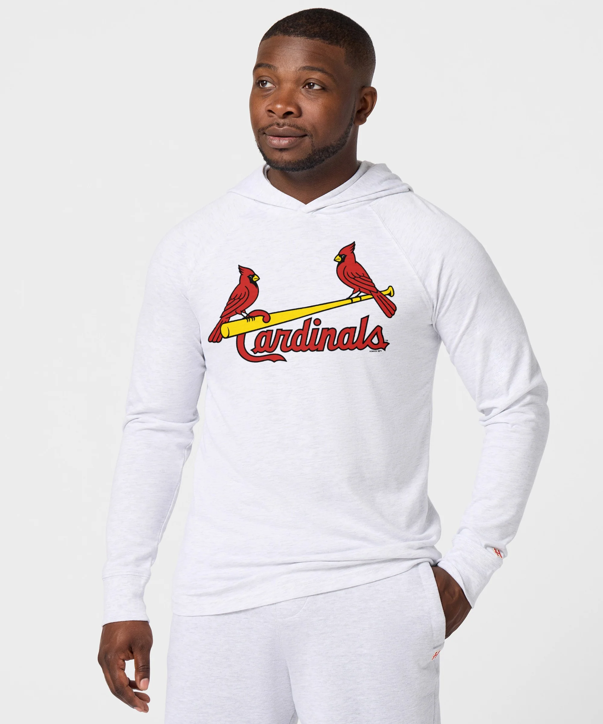 St. Louis Cardinals Jersey Logo '99 Lightweight Hoodie - Image 5