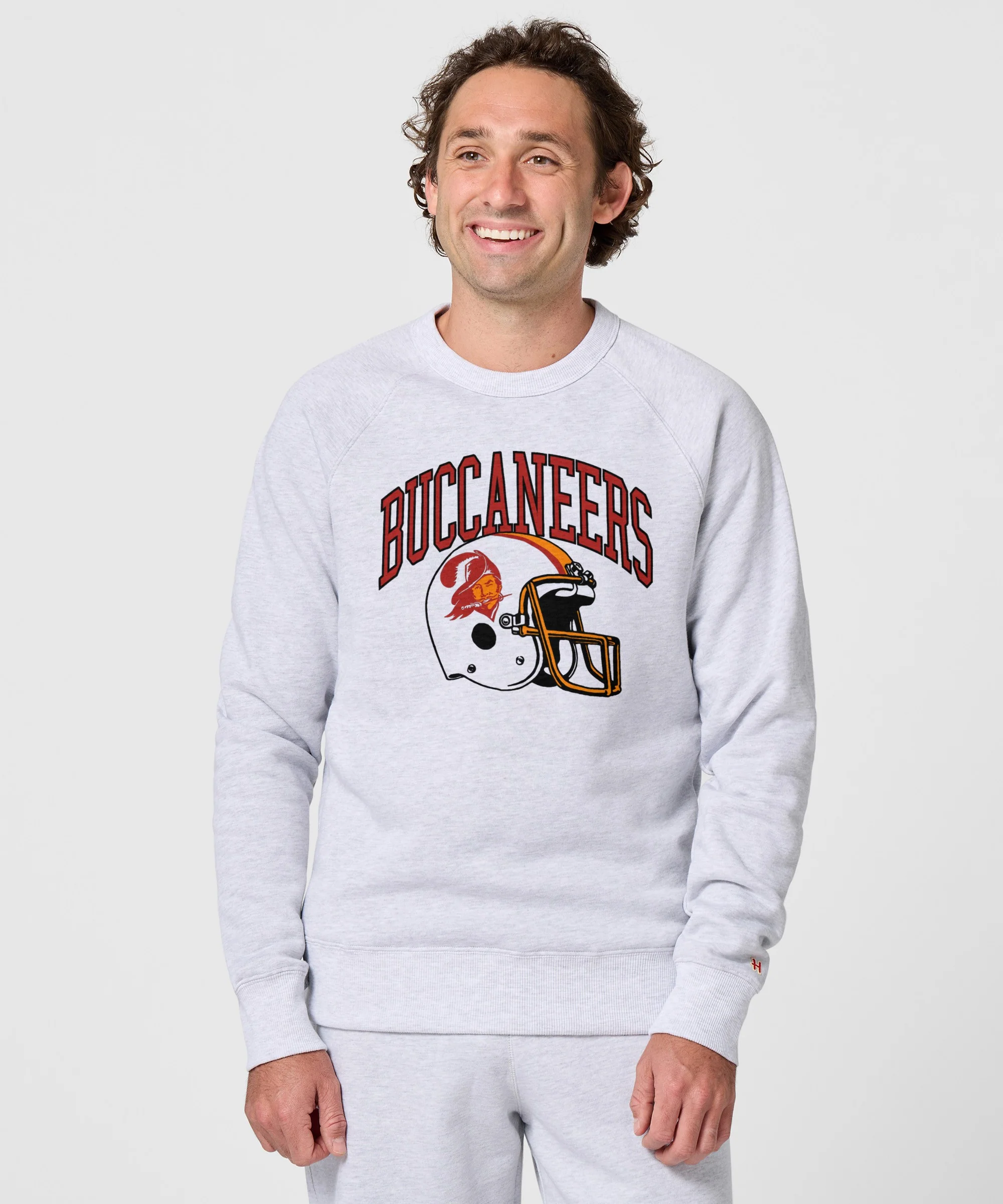 Tampa Bay Buccaneers Helmet Retro Crewneck - Image 3