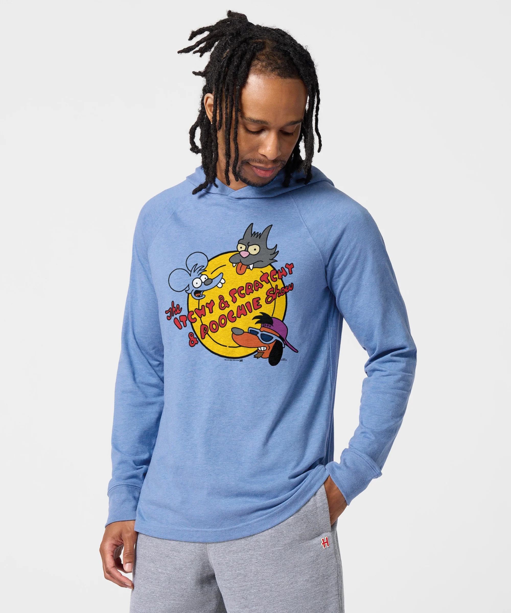 The Simpsons The Itchy And Scratchy And Poochie Show Lightweight Hoodie - Image 3