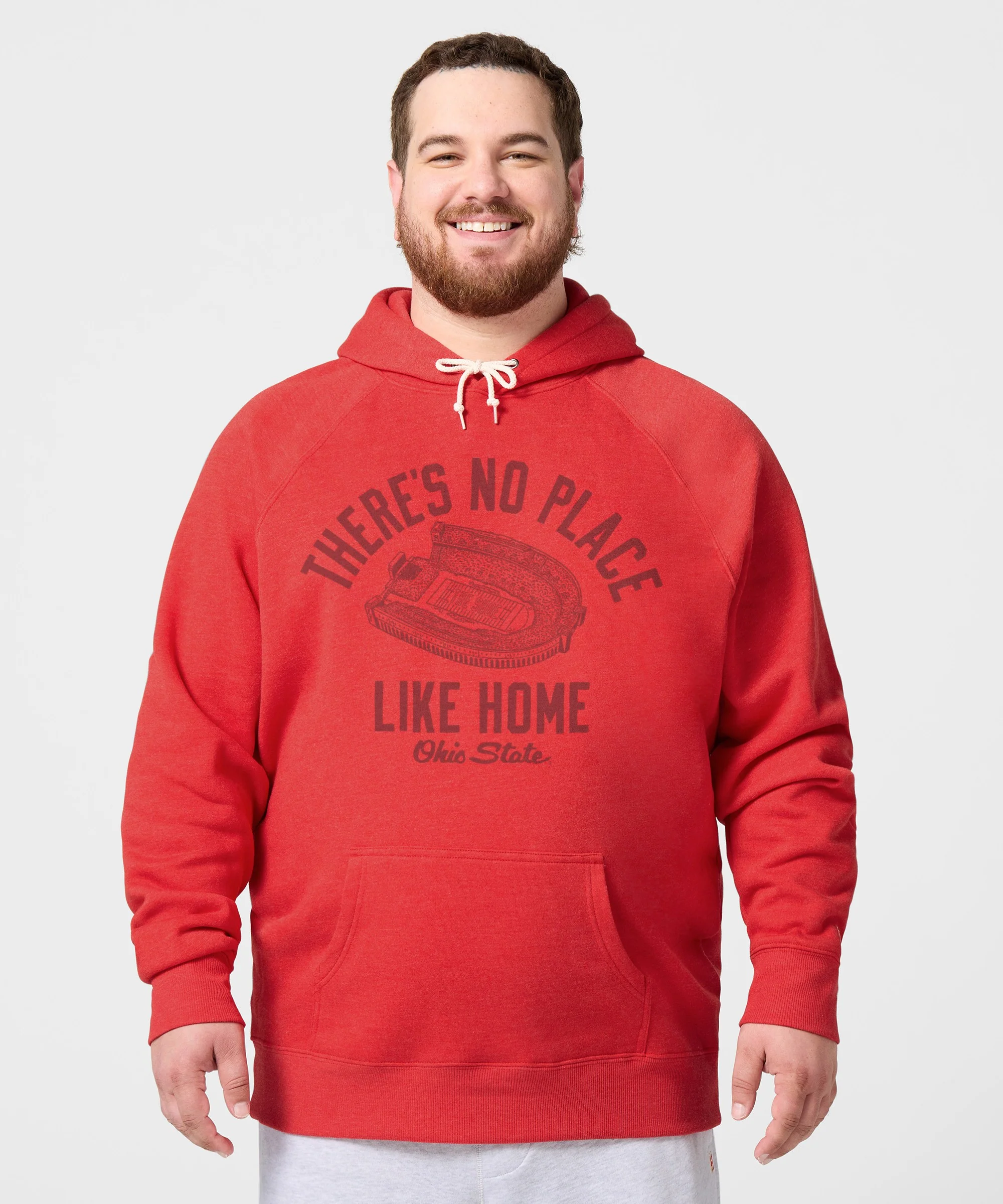 There's No Place Like Home Ohio State All Scarlet Hoodie - Image 3