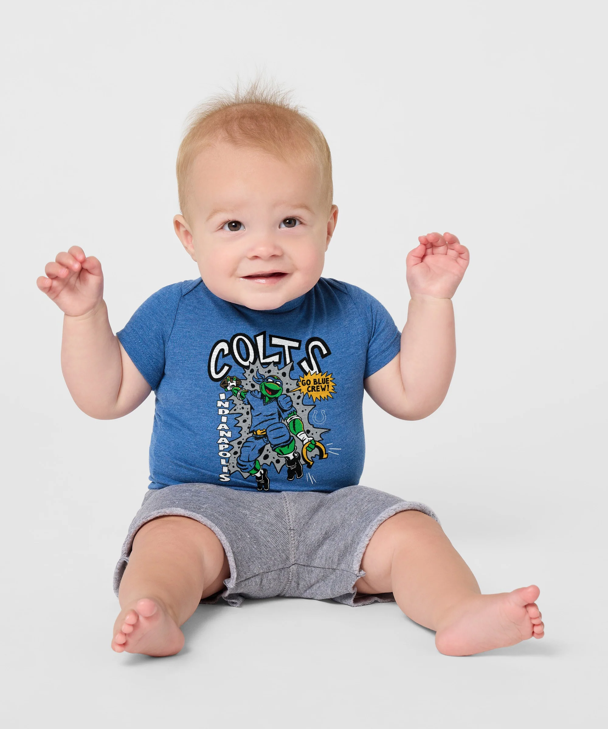 TMNT Leonardo x Indianapolis Colts Baby One Piece - Image 3