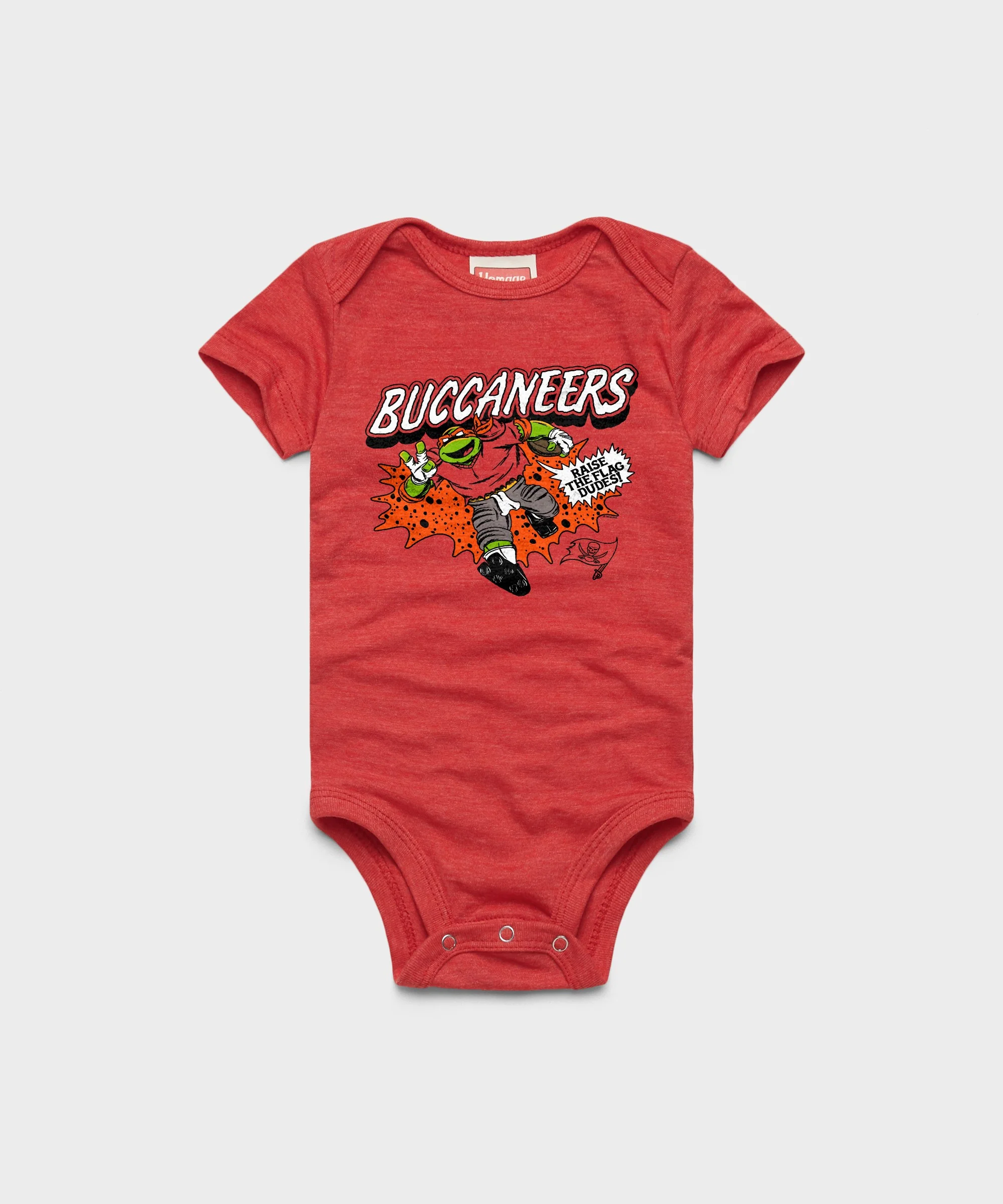 TMNT Michelangelo x Tampa Bay Buccaneers Baby One Piece