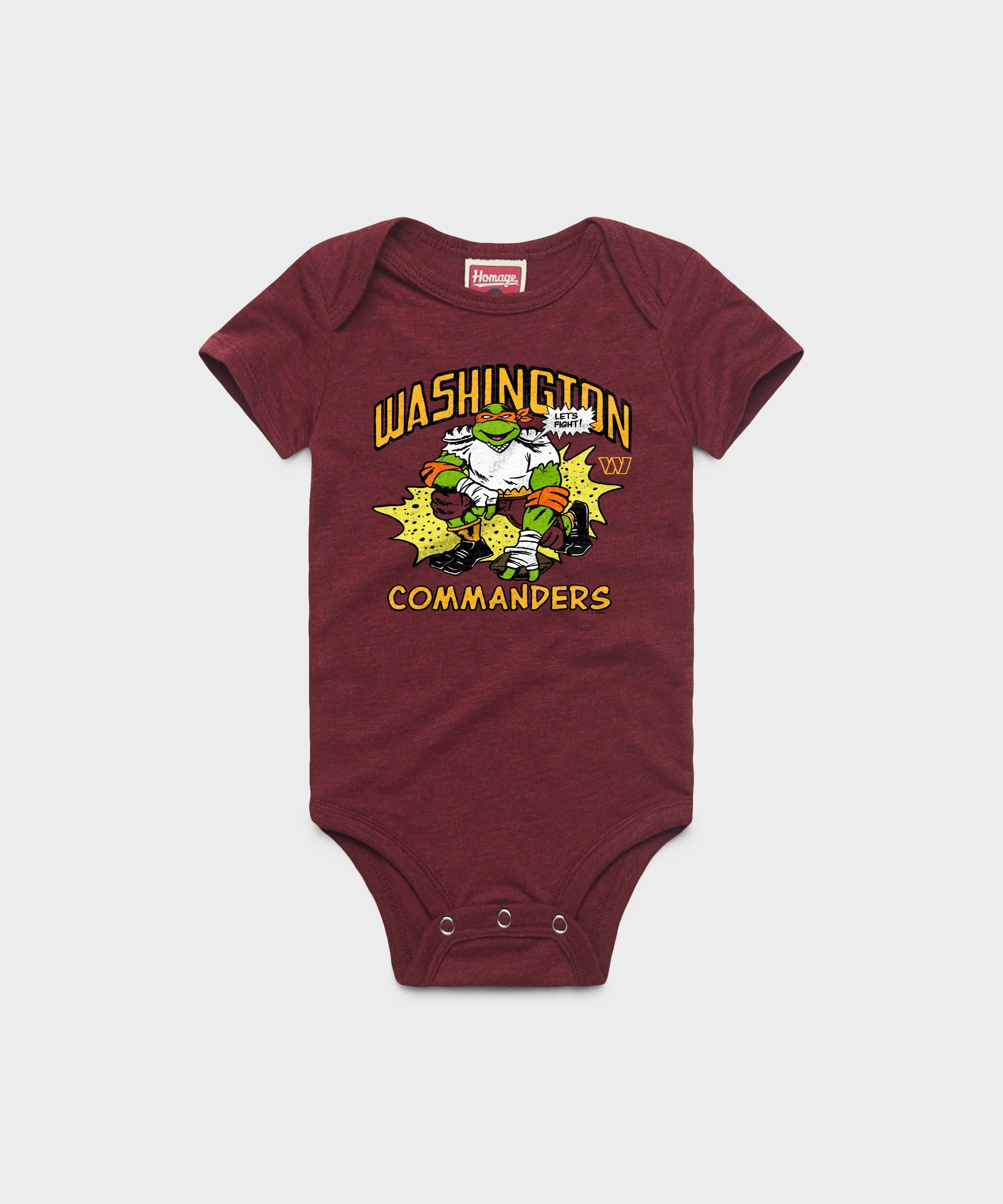 TMNT Michelangelo x Washington Commanders Baby One Piece