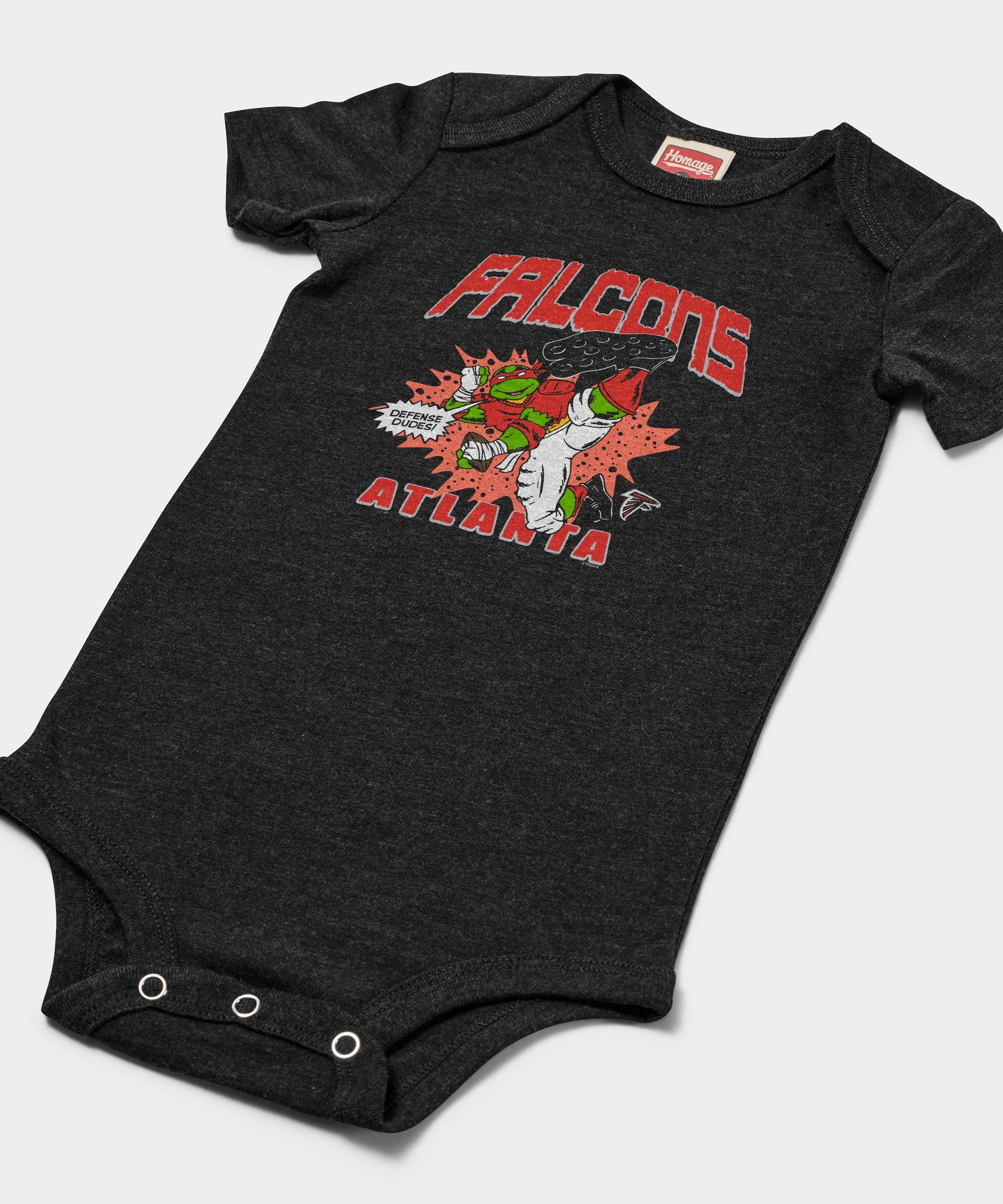 TMNT Raphael x Atlanta Falcons Baby One Piece - Image 2