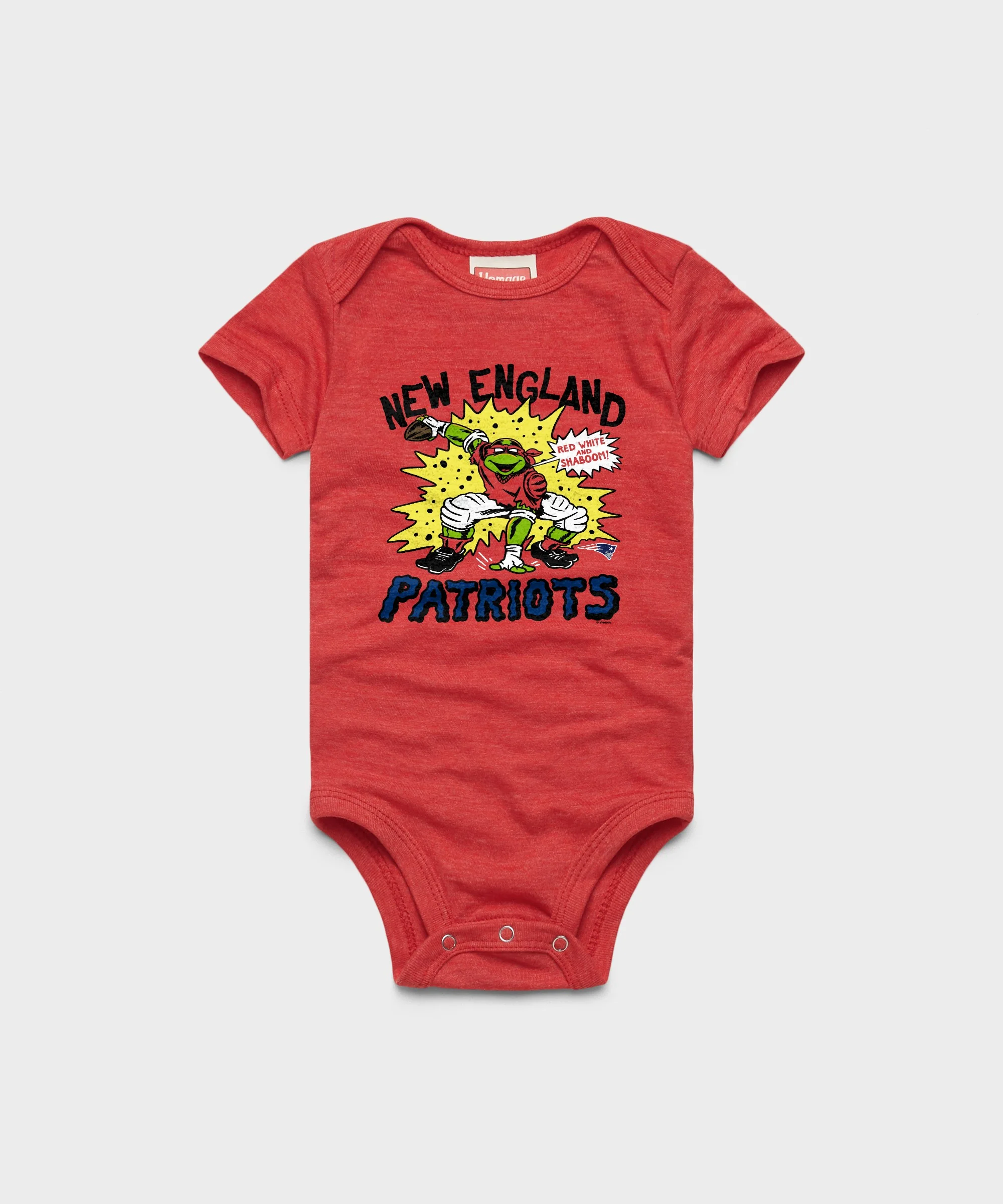 TMNT Raphael x New England Patriots Baby One Piece