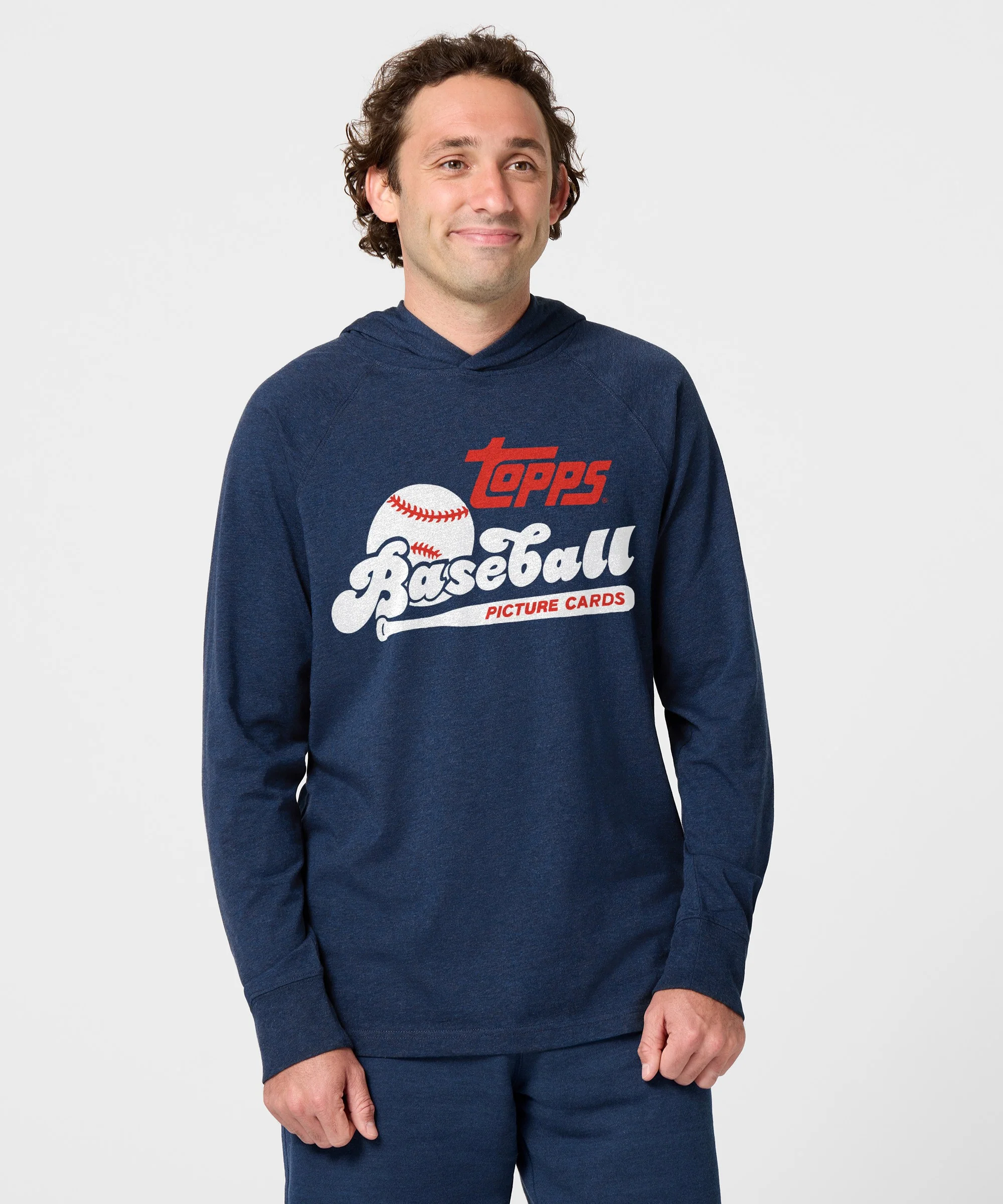 Topps Baseball Picture Cards Retro Lightweight Hoodie - Image 3