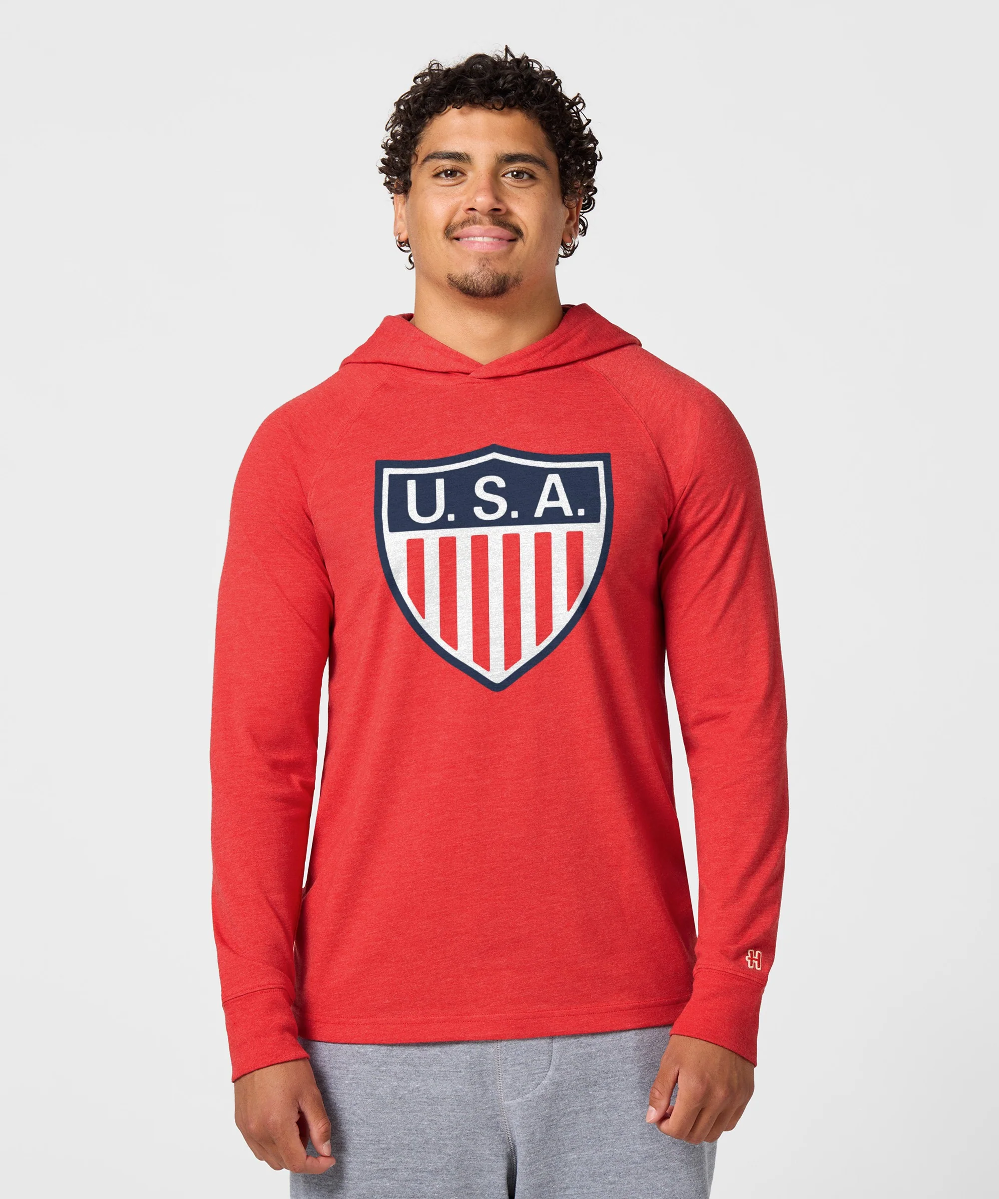 US Soccer 1950 Crest Lightweight Hoodie - Image 3