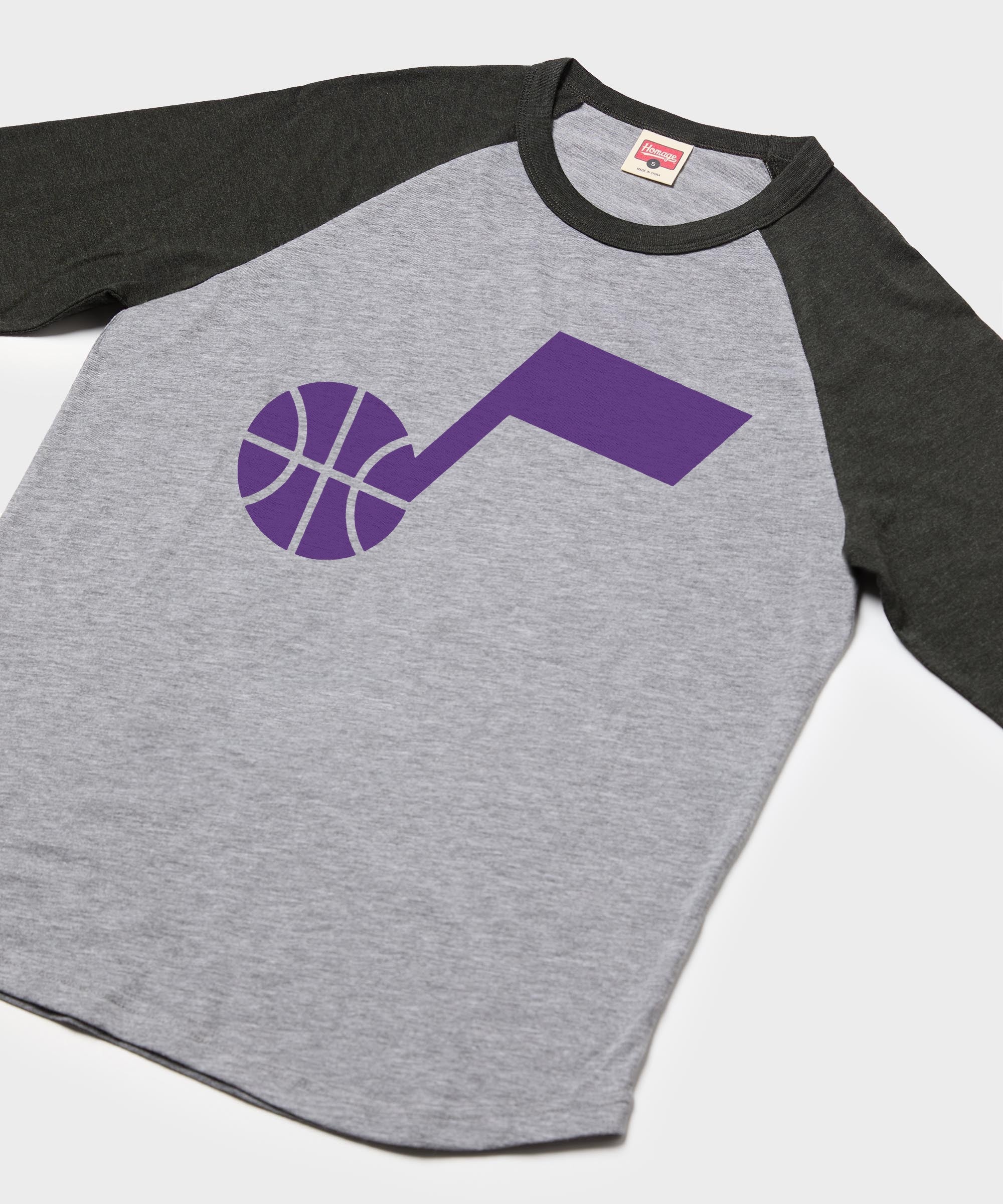 Utah Jazz Logo Raglan - Image 2
