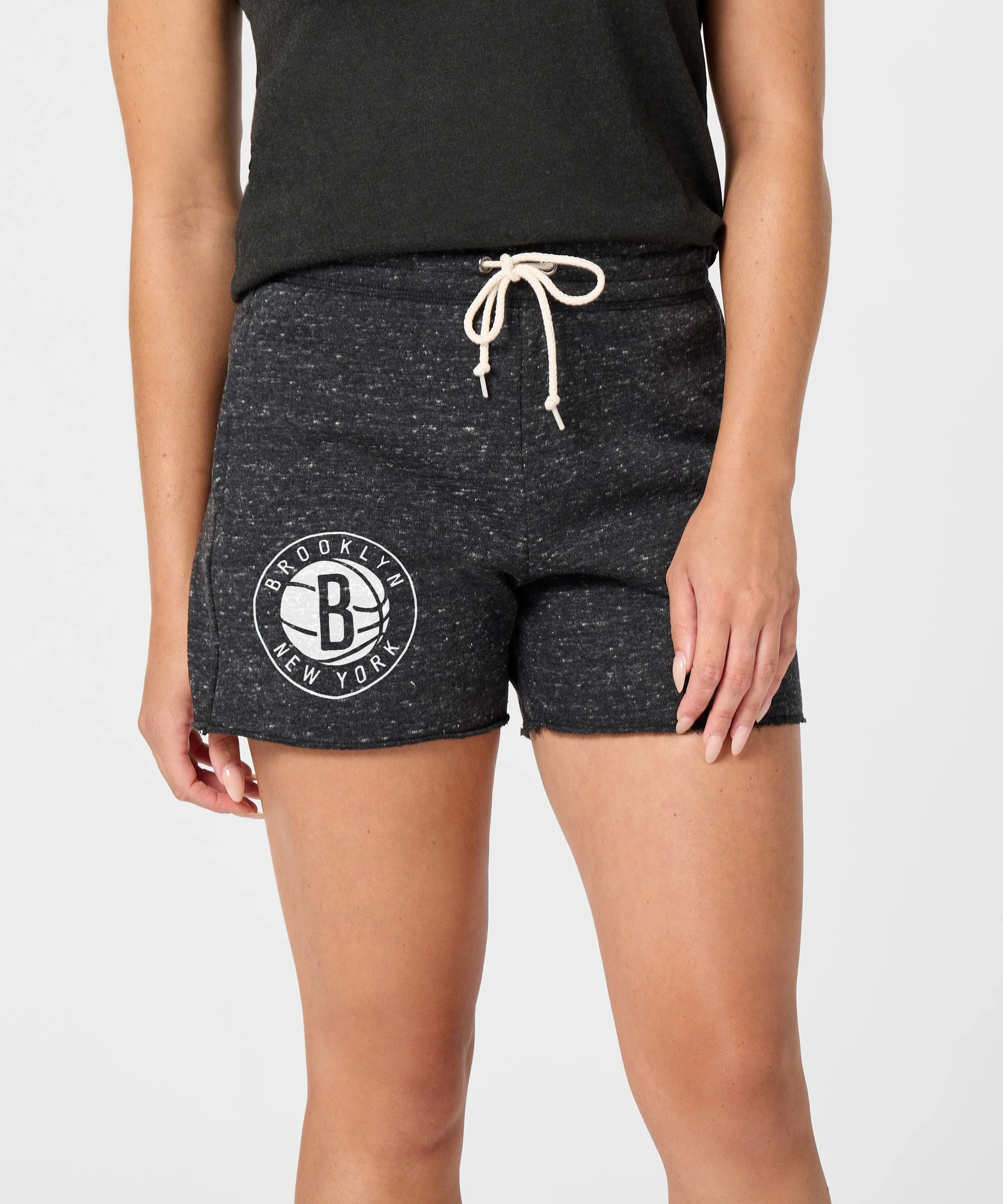 Women's Brooklyn Nets Logo Sweat Shorts - Image 3