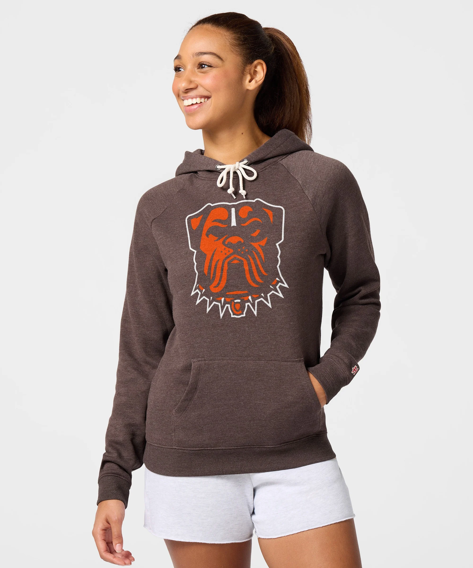 Women's Cleveland Browns Dog Logo Hoodie - Image 3