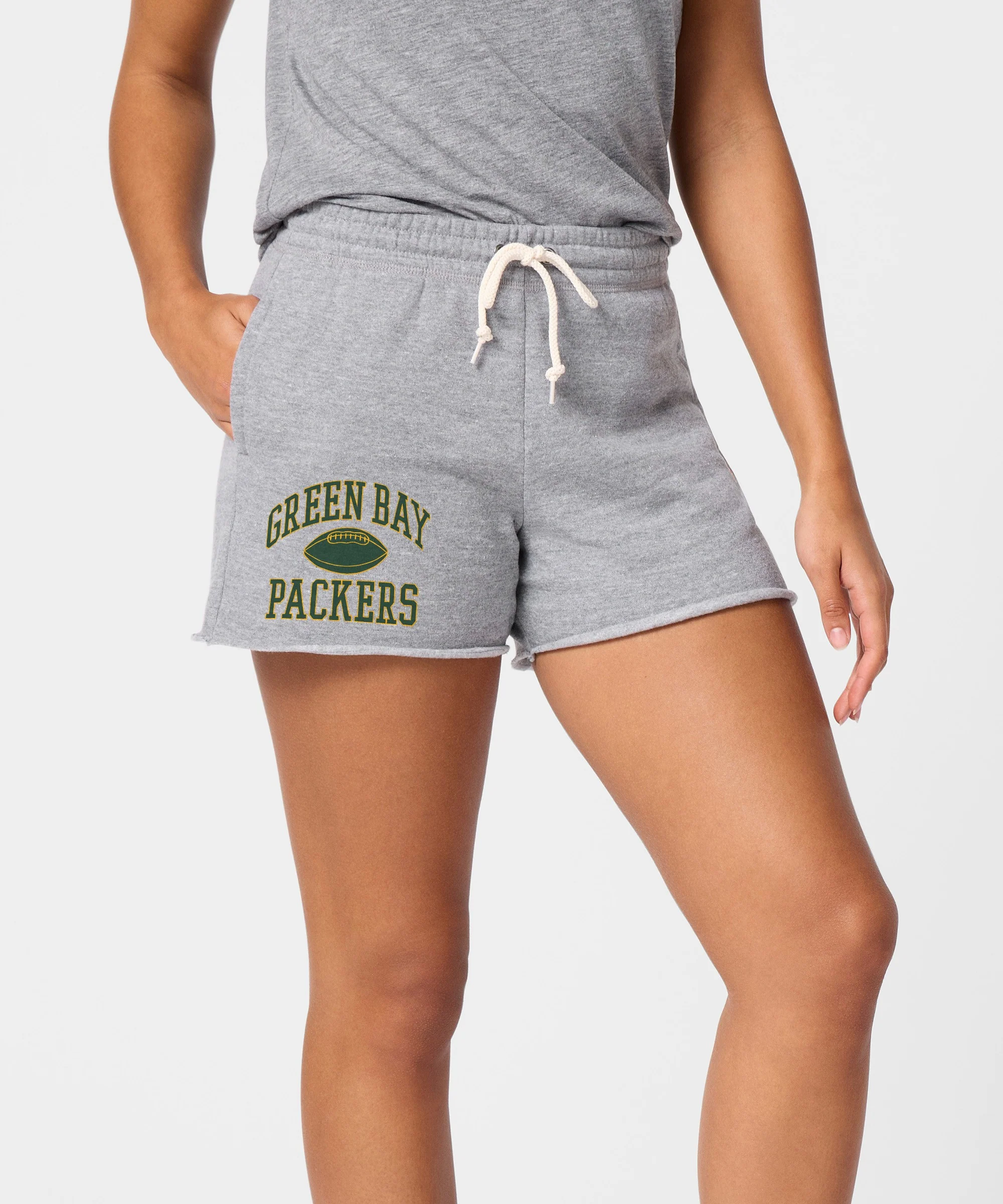 Women's Green Bay Packers Gridiron Sweat Shorts - Image 3