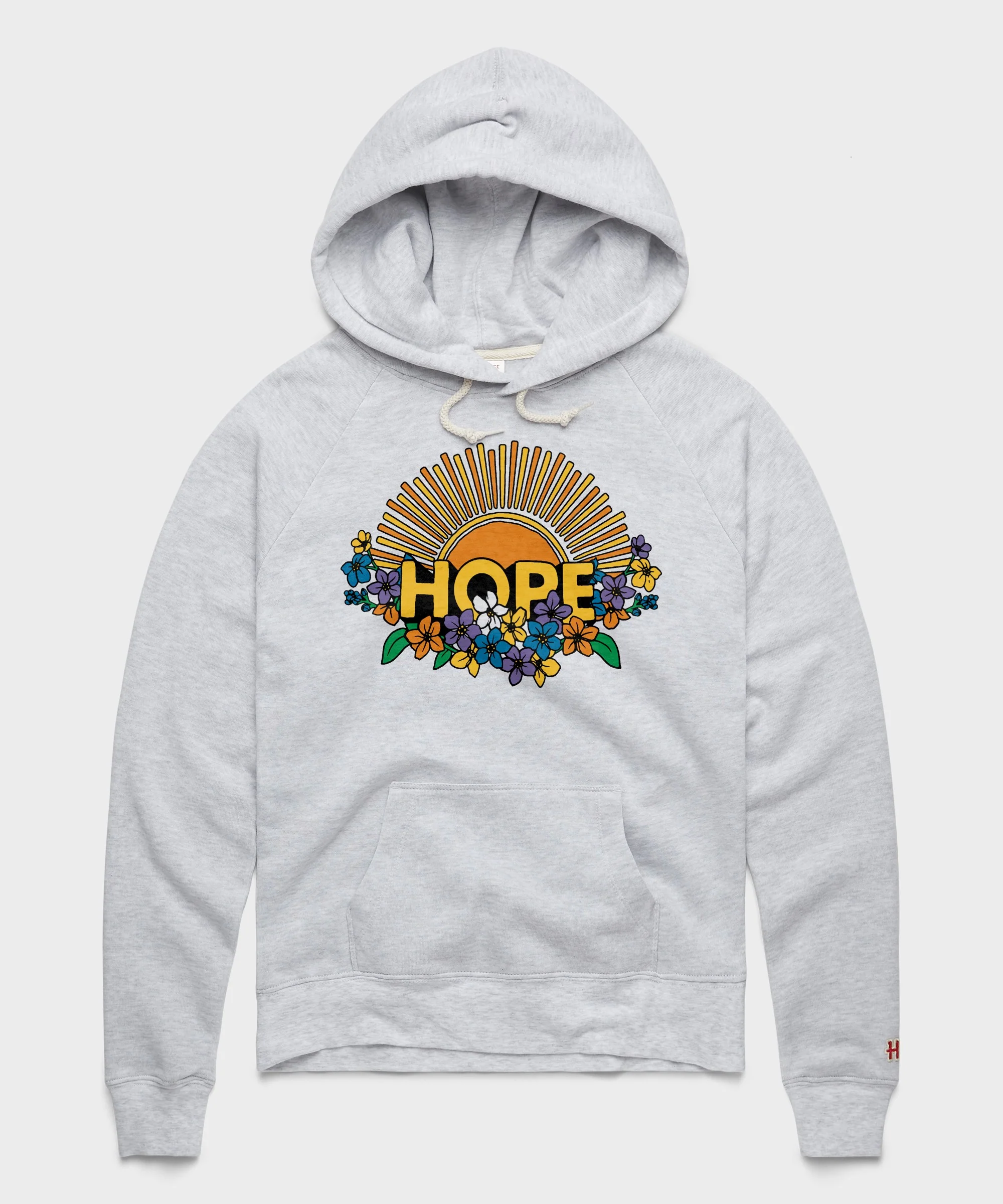 Women's Hope Sun And Flowers Hoodie