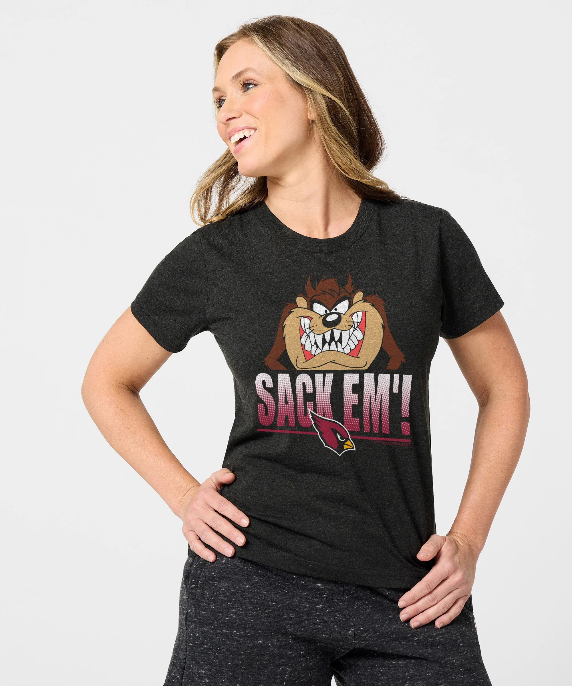 Women's Looney Tunes Taz Sack Em' x Arizona Cardinals - Image 3