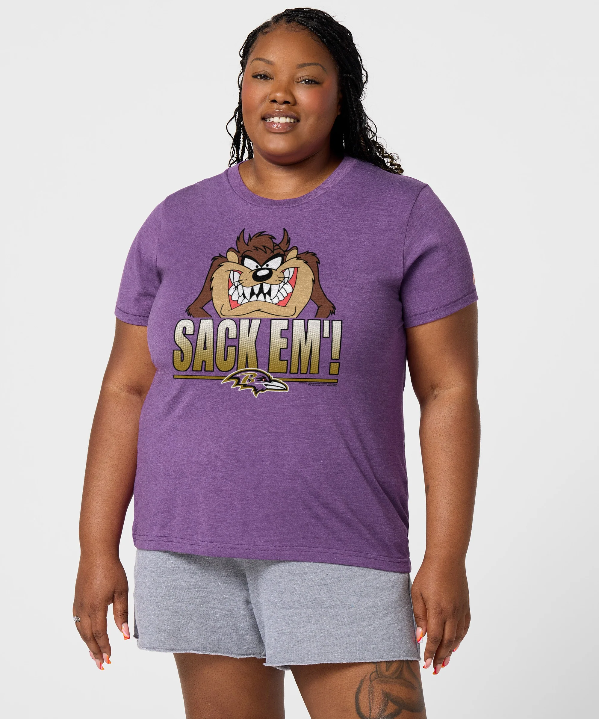 Women's Looney Tunes Taz Sack Em' x Baltimore Ravens - Image 3