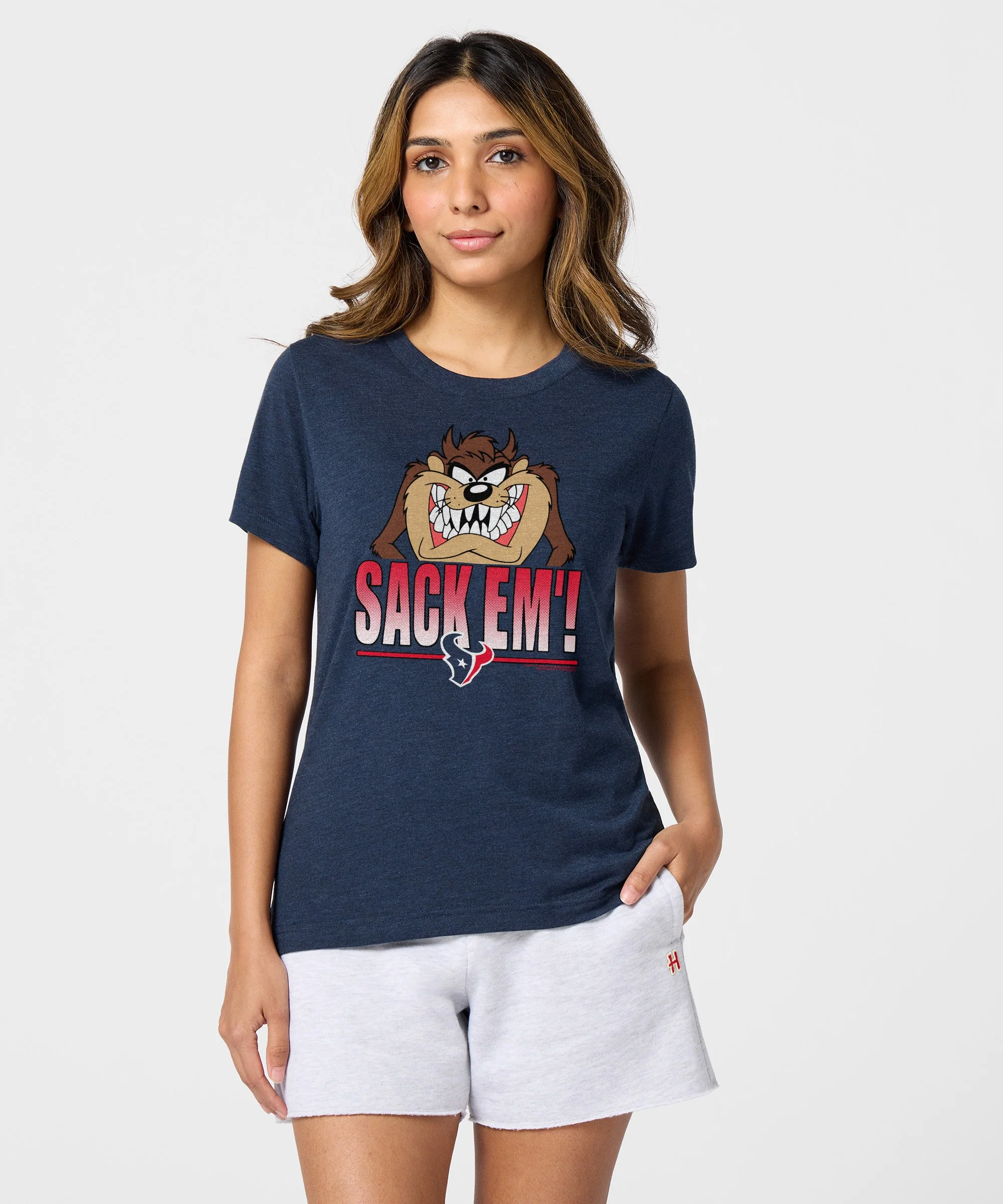 Women's Looney Tunes Taz Sack Em' x Houston Texans - Image 3