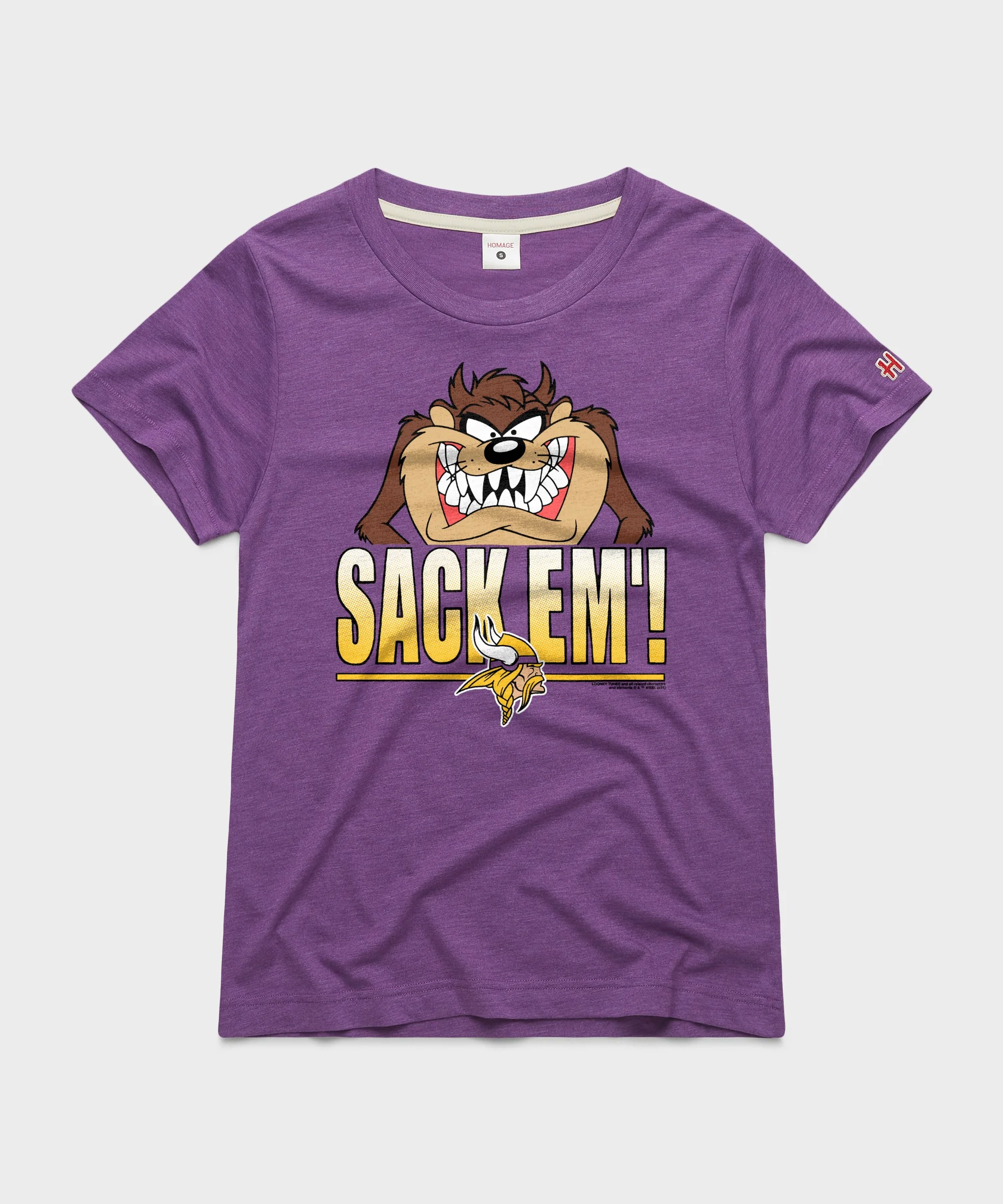 Women's Looney Tunes Taz Sack Em' x Minnesota Vikings