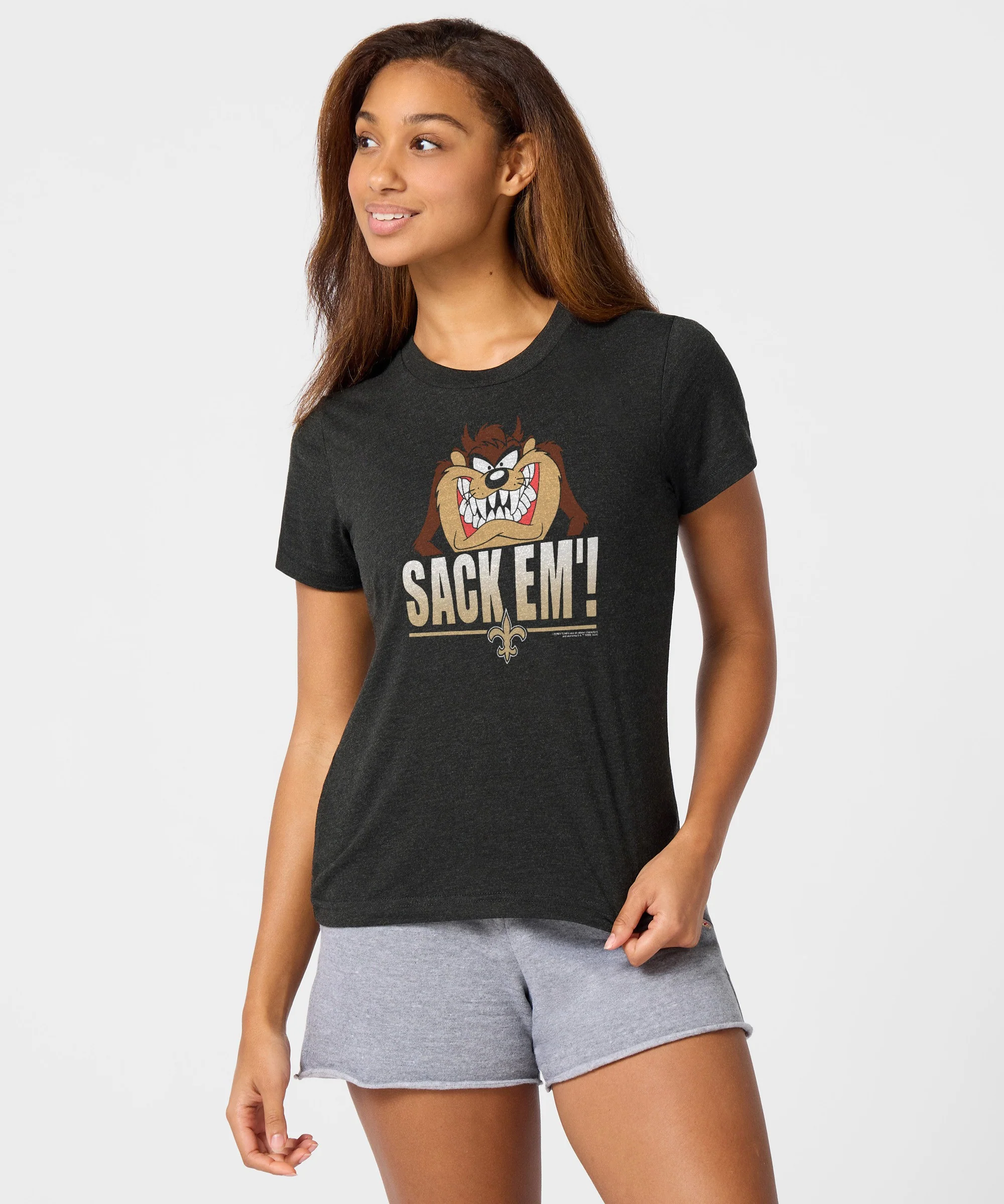 Women's Looney Tunes Taz Sack Em' x New Orleans Saints - Image 3