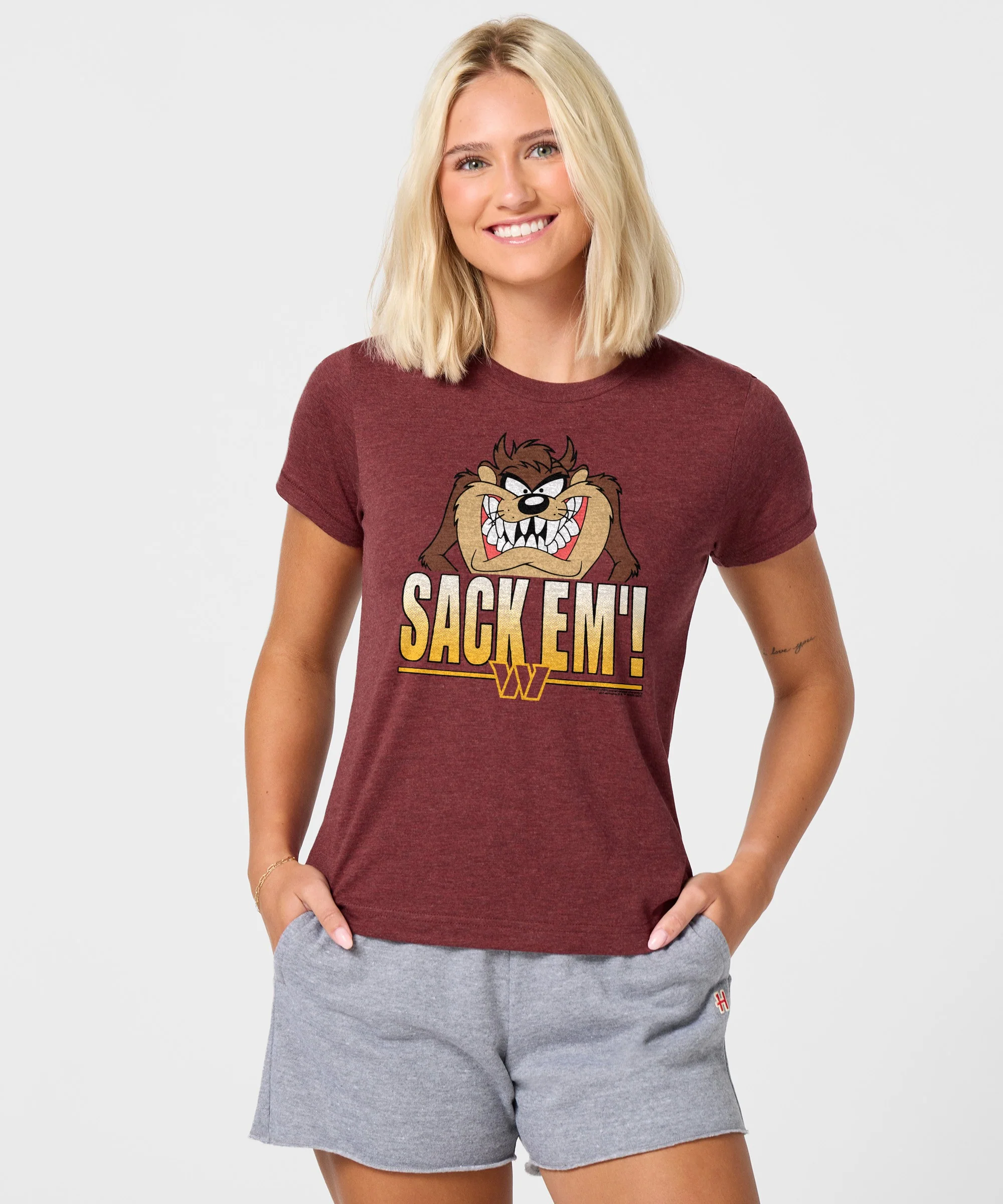 Women's Looney Tunes Taz Sack Em' x Washington Commanders - Image 3