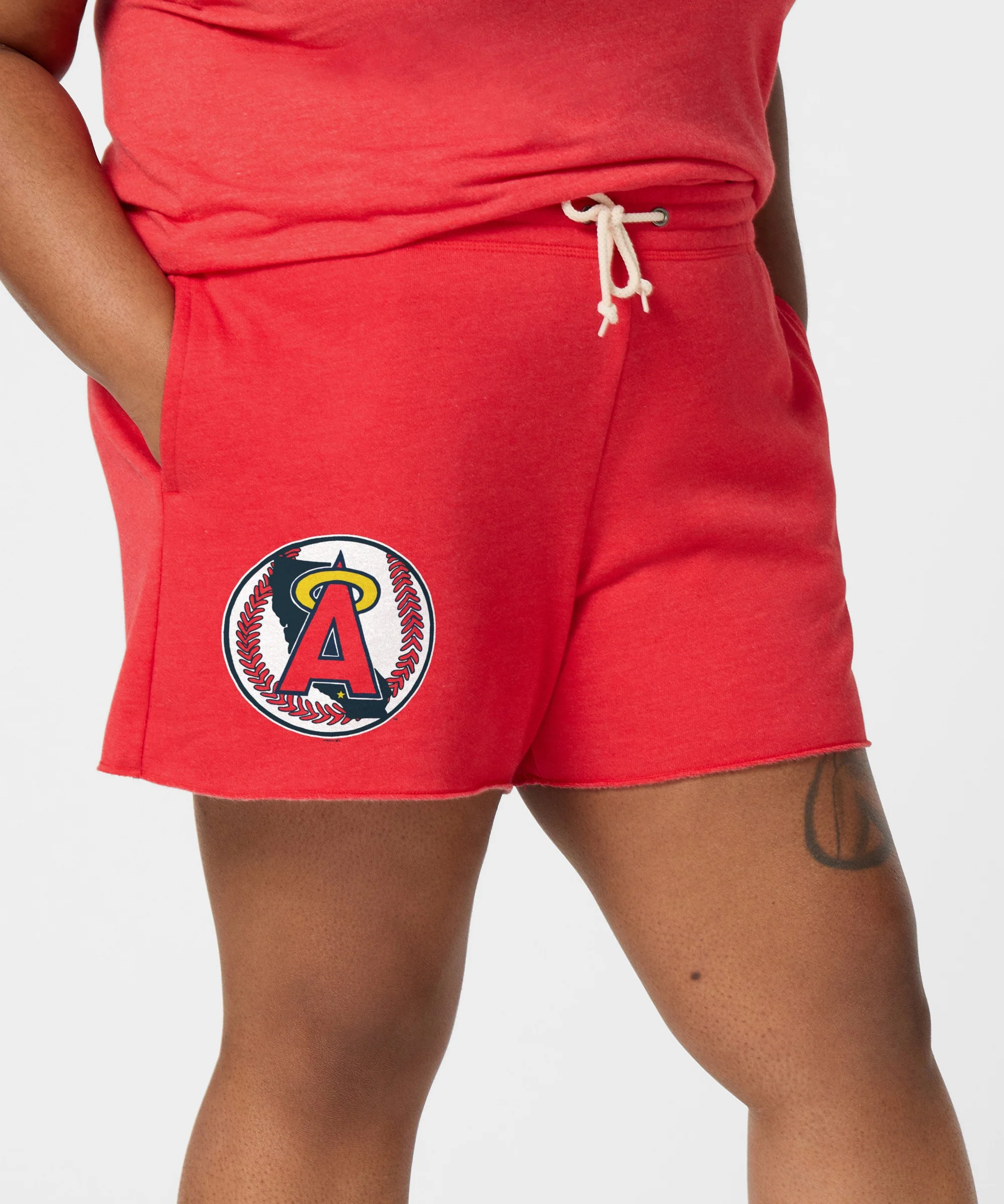 Women's Los Angeles Angels '86 Sweat Shorts - Image 3