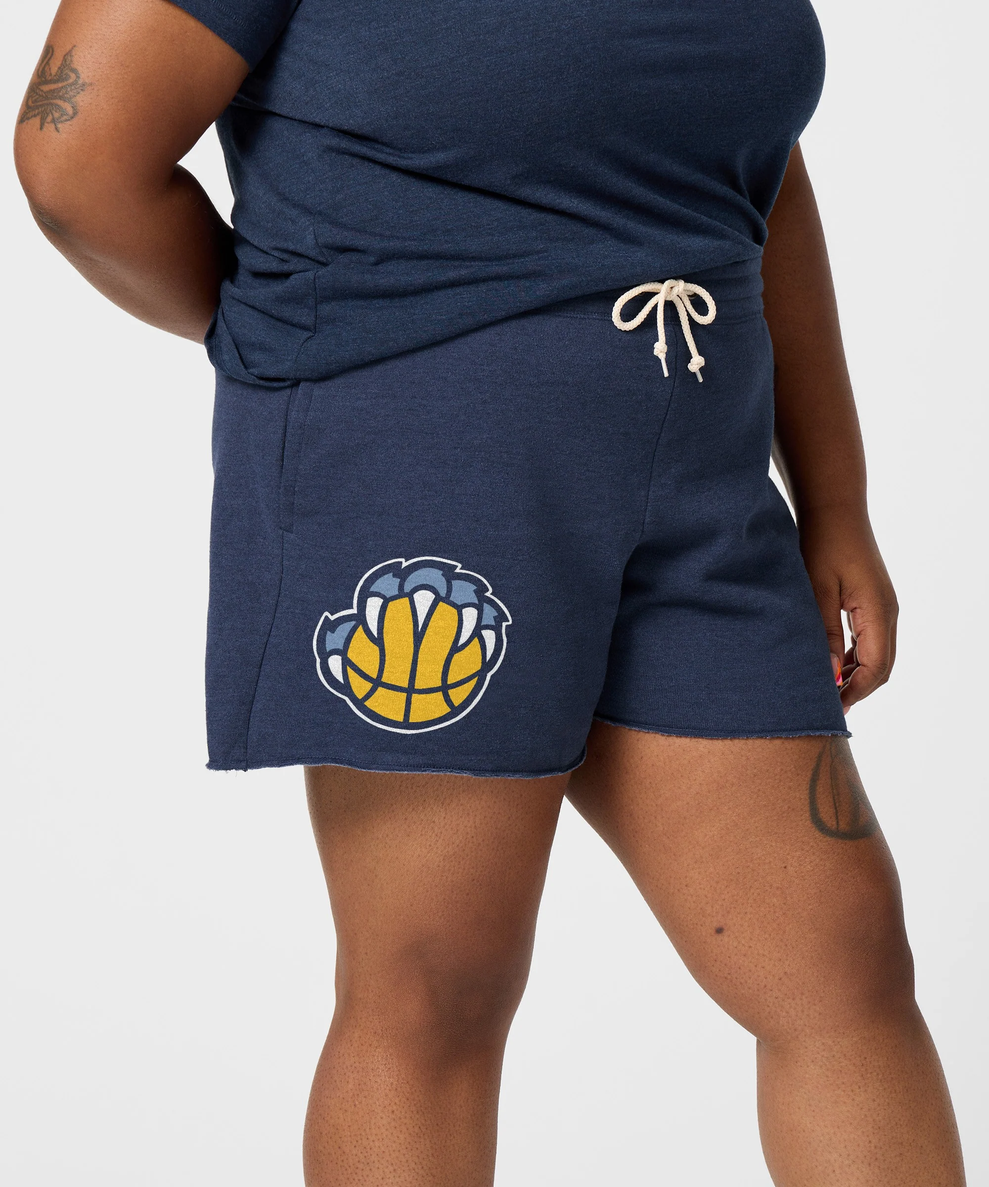 Women's Memphis Grizzlies Alt Logo Sweat Shorts - Image 3
